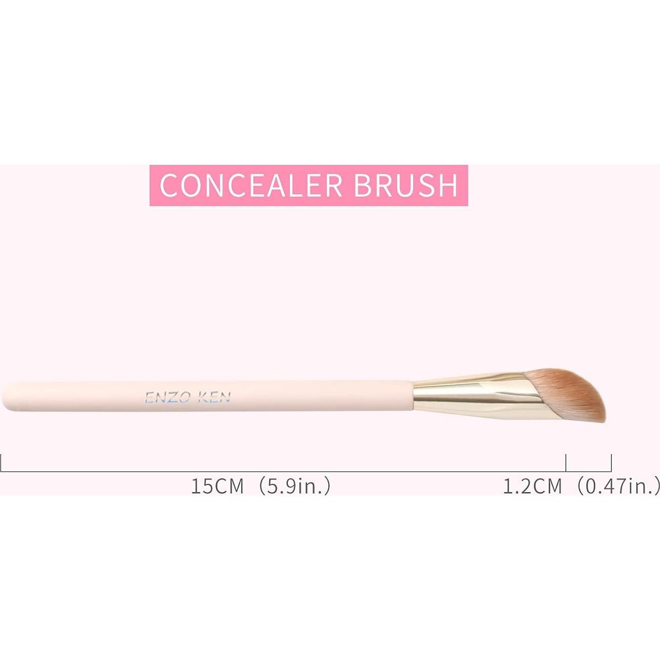 Brocha de Corrector Angulada ENZO KEN Rosa 11M