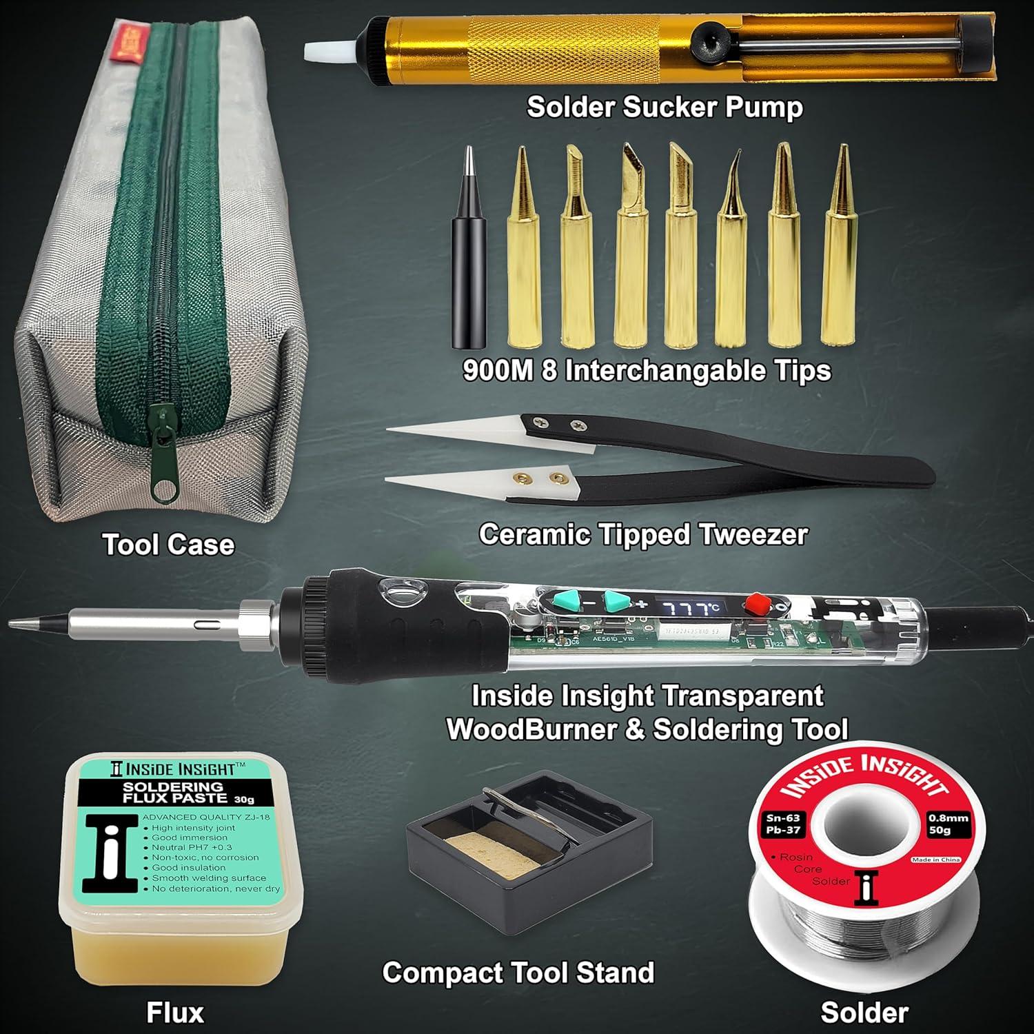 Kit de Soldador y Quemador de Madera Inside Insight 200-500°C