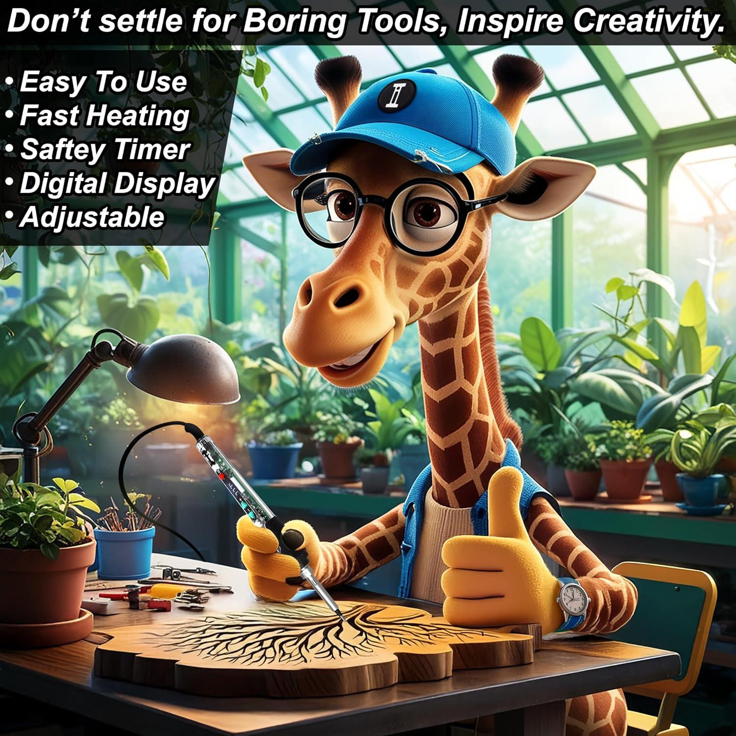 Kit de Soldador y Quemador de Madera Inside Insight 200-500°C