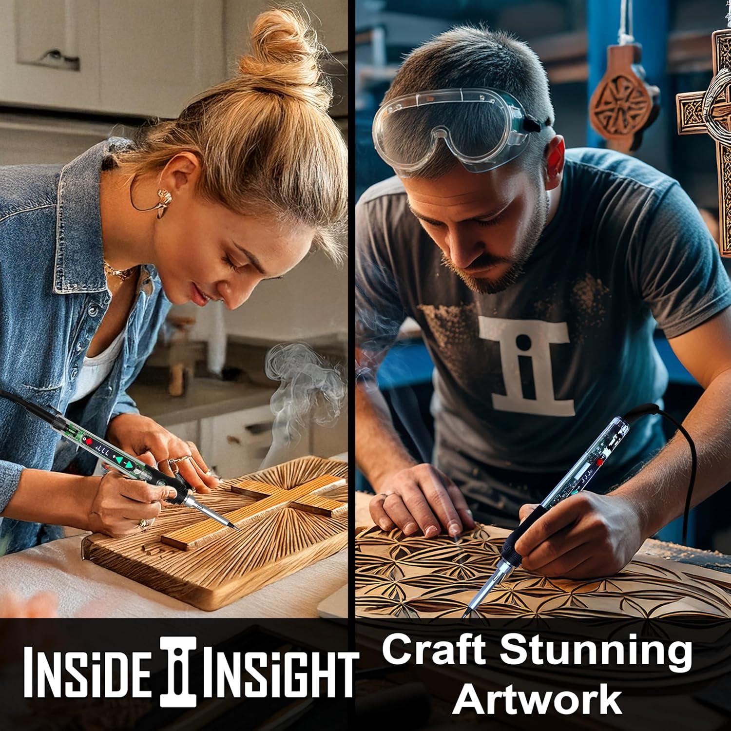 Kit de Soldador y Quemador de Madera Inside Insight 200-500°C