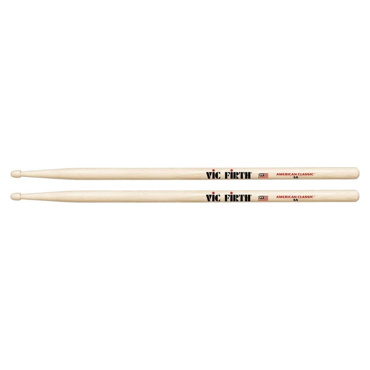 Vic Firth Palos de Batería 5A Natural de Hickory
