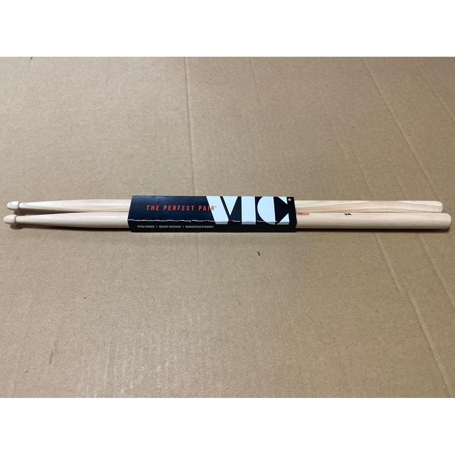 Vic Firth Palos de Batería 5A Natural de Hickory