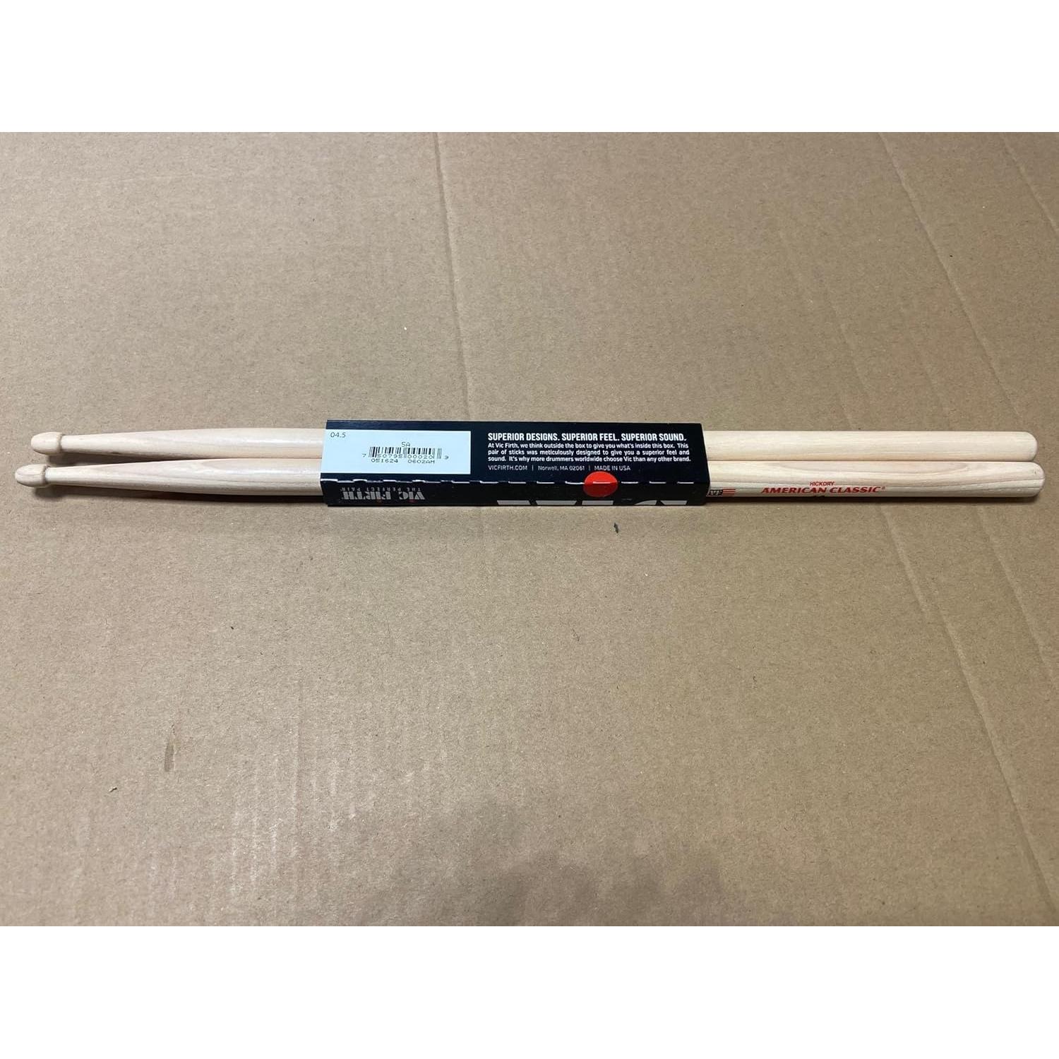 Vic Firth Palos de Batería 5A Natural de Hickory