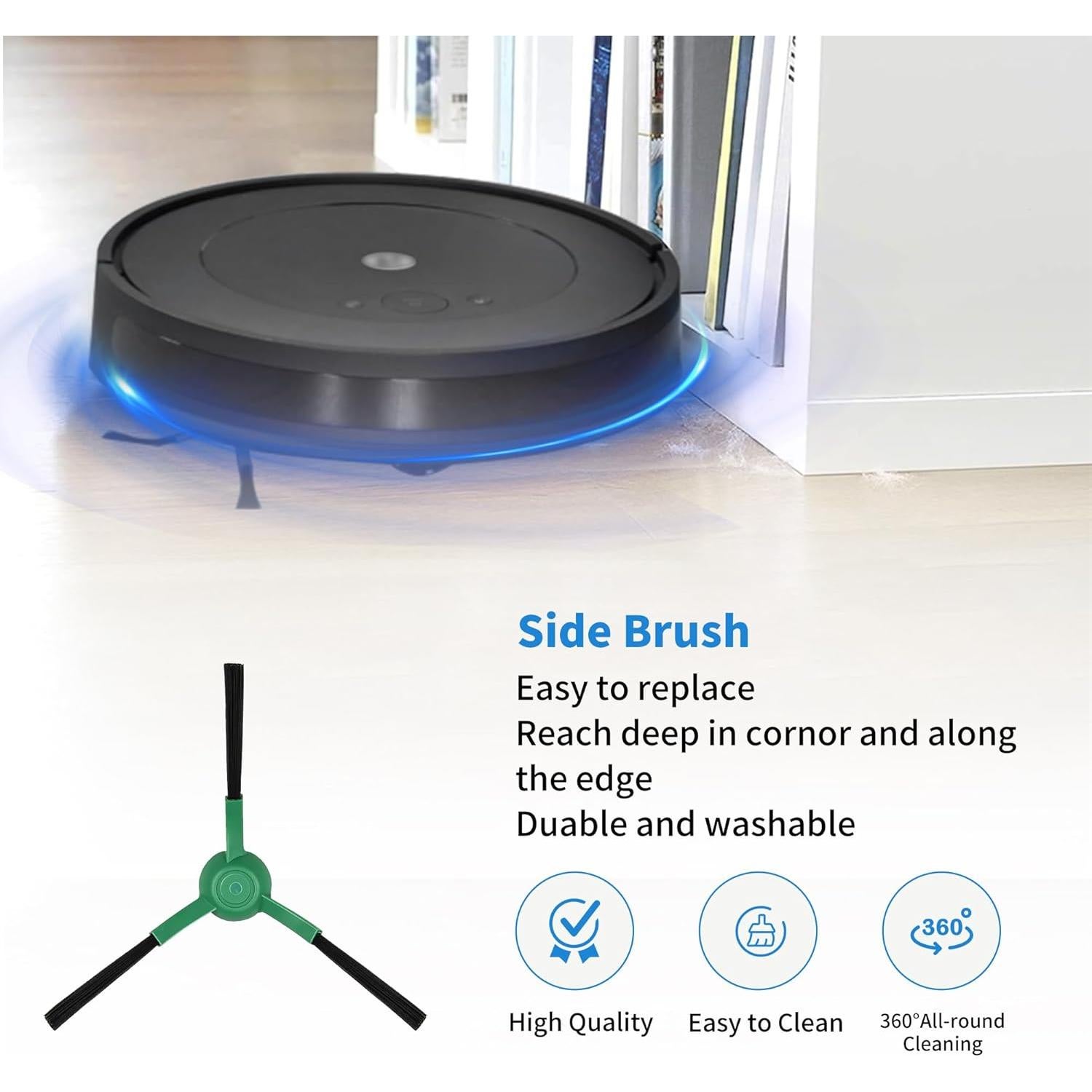 Kit de Accesorios 12 Piezas Amyehouse para iRobot Roomba 100