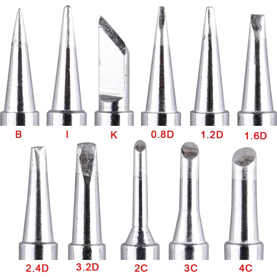 AUSTOR Kit 11 Puntas Soldador 900M-T + Paño Limpieza