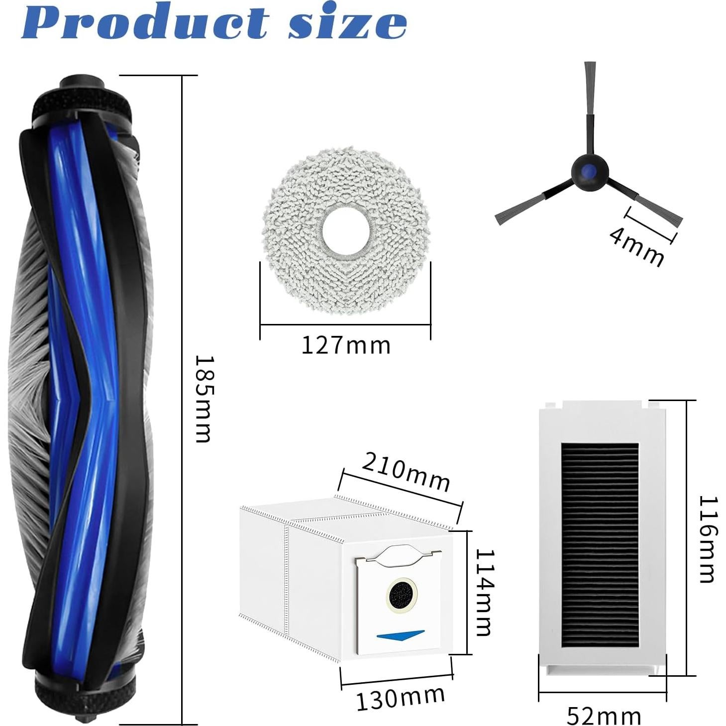 Kit de Accesorios 19 Piezas JYAILIFES para ECOVACS DEEBOT N30