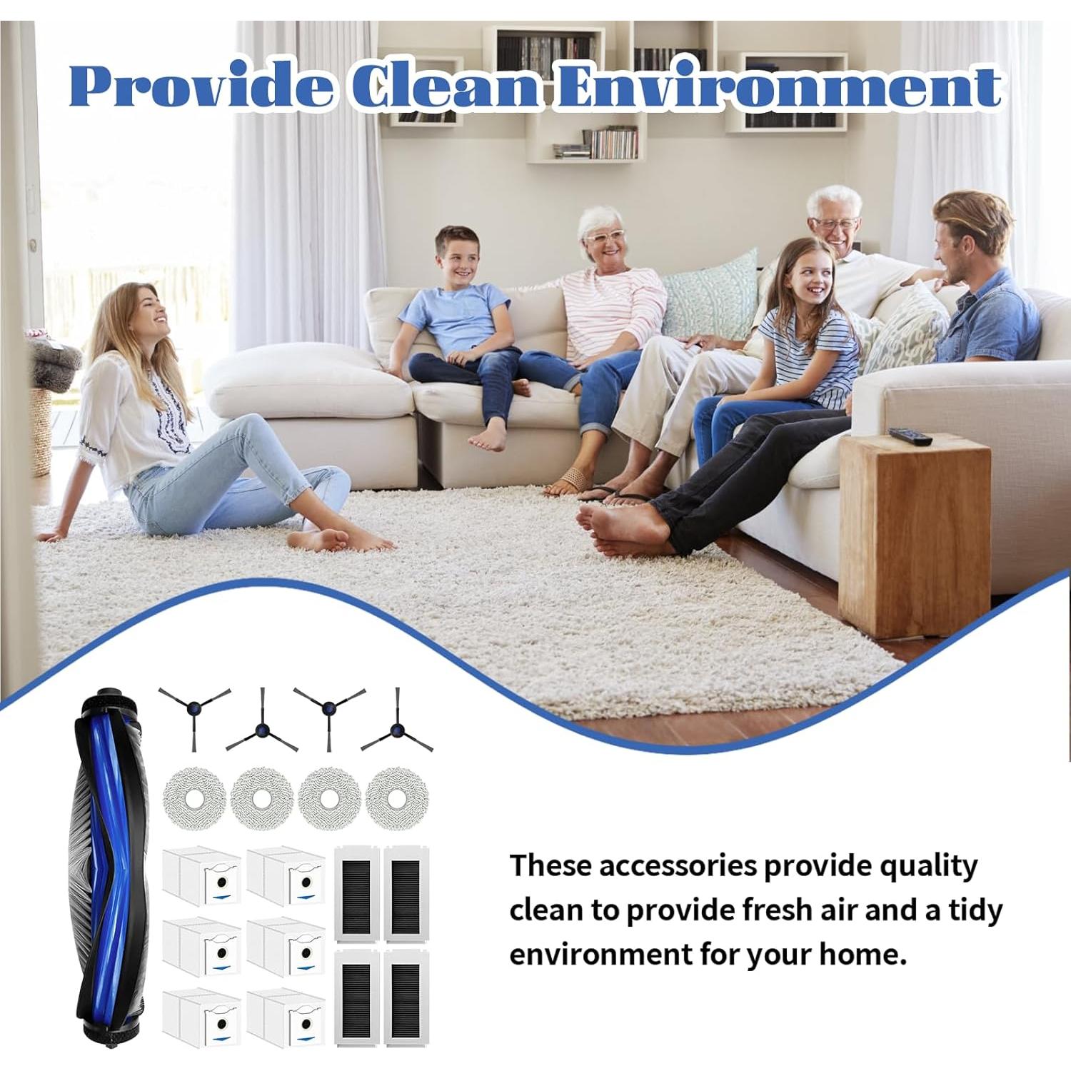 Kit de Accesorios 19 Piezas JYAILIFES para ECOVACS DEEBOT N30