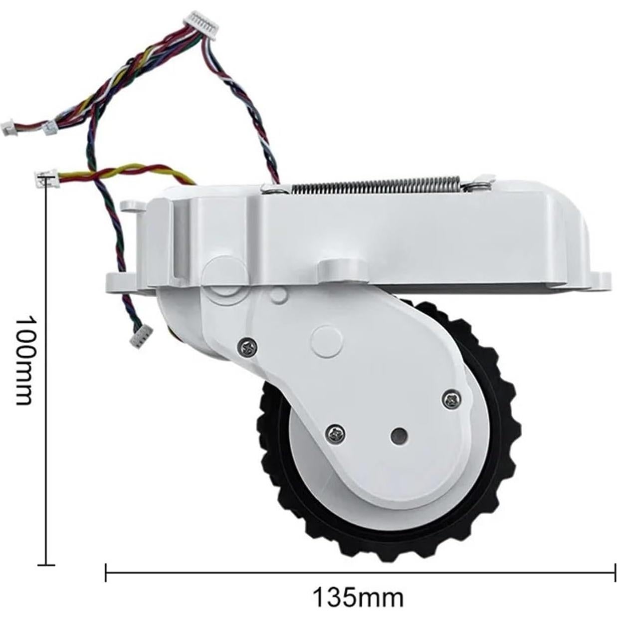 Ruedas de motor para robot aspirador Xiaomi y Viomi - Negro
