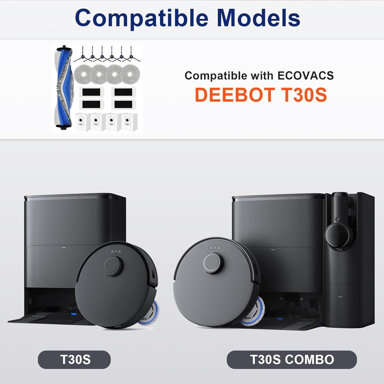 19 Piezas Accesorios Feilifan para ECOVACS DEEBOT T30S