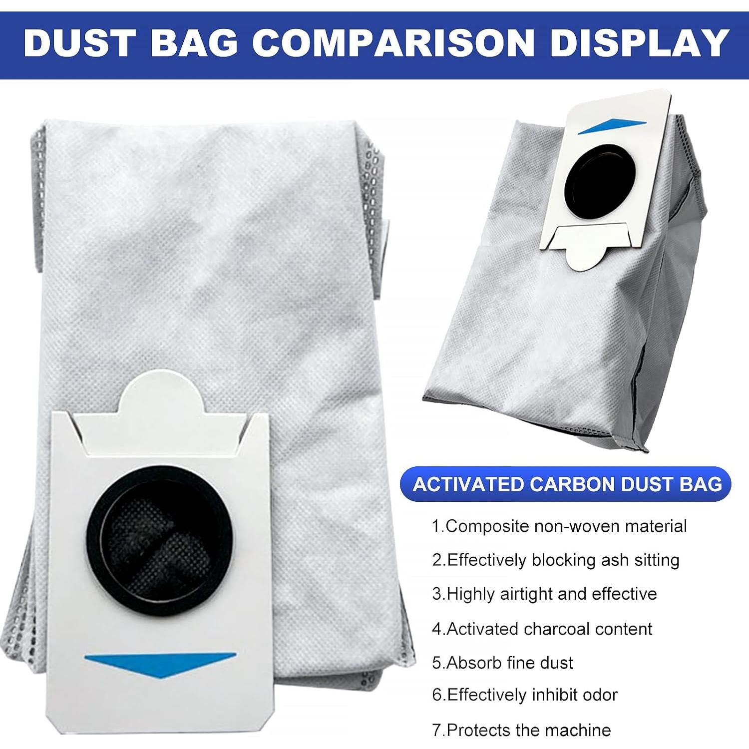 Kit de Reemplazo para Aspirador Robot ECOVACS DEEBOT T30S Combo - 2 Cepillos, 6 Filtros HEPA, 8 Paños de Mopa