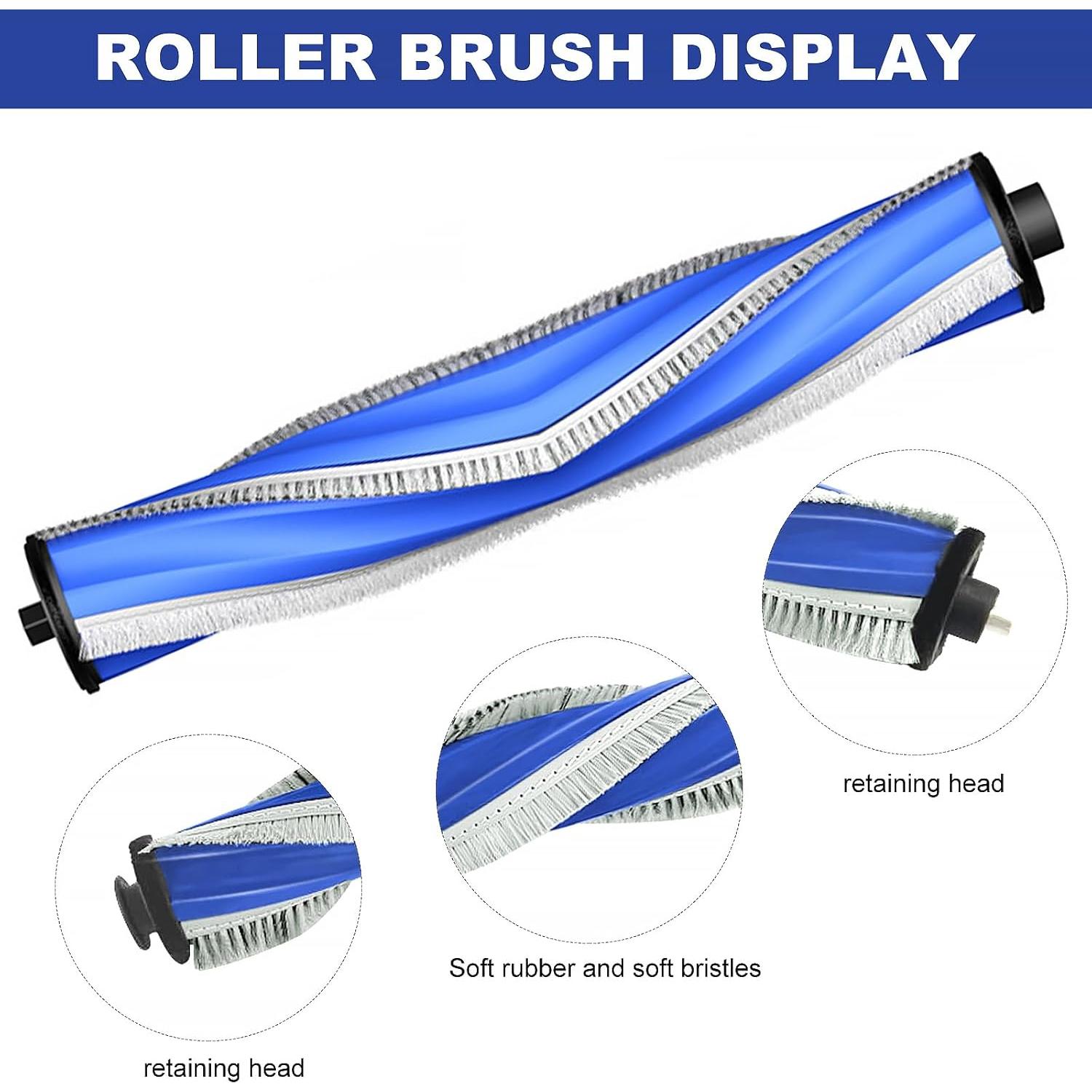 Kit de Reemplazo para Aspirador Robot ECOVACS DEEBOT T30S Combo - 2 Cepillos, 6 Filtros HEPA, 8 Paños de Mopa