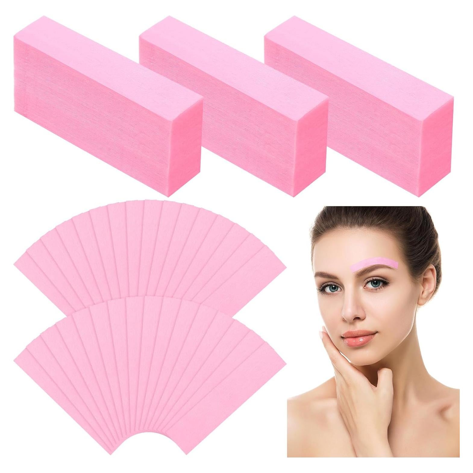 800 Tiras de Cera No Tejidas Linyuthia para Depilación Facial y Corporal