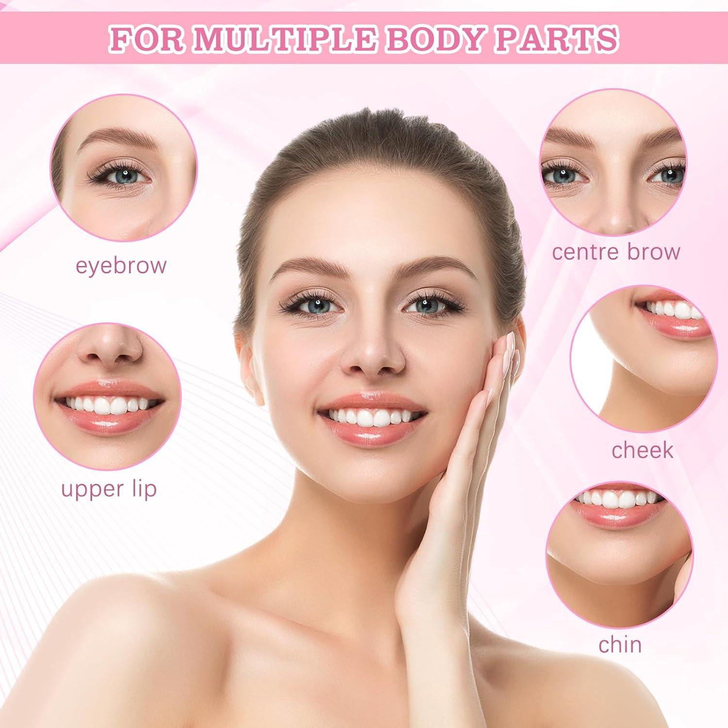 800 Tiras de Cera No Tejidas Linyuthia para Depilación Facial y Corporal