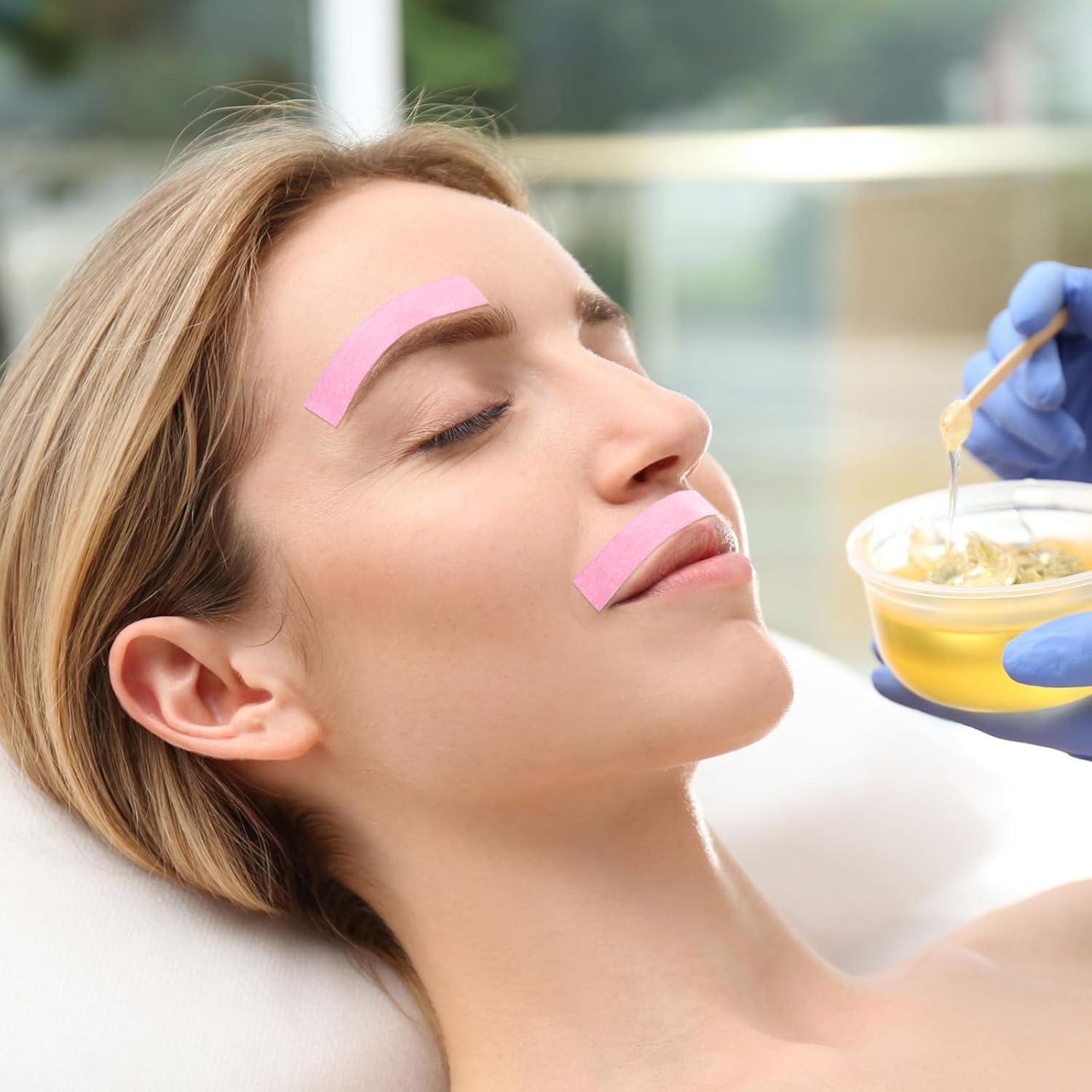 800 Tiras de Cera No Tejidas Linyuthia para Depilación Facial y Corporal