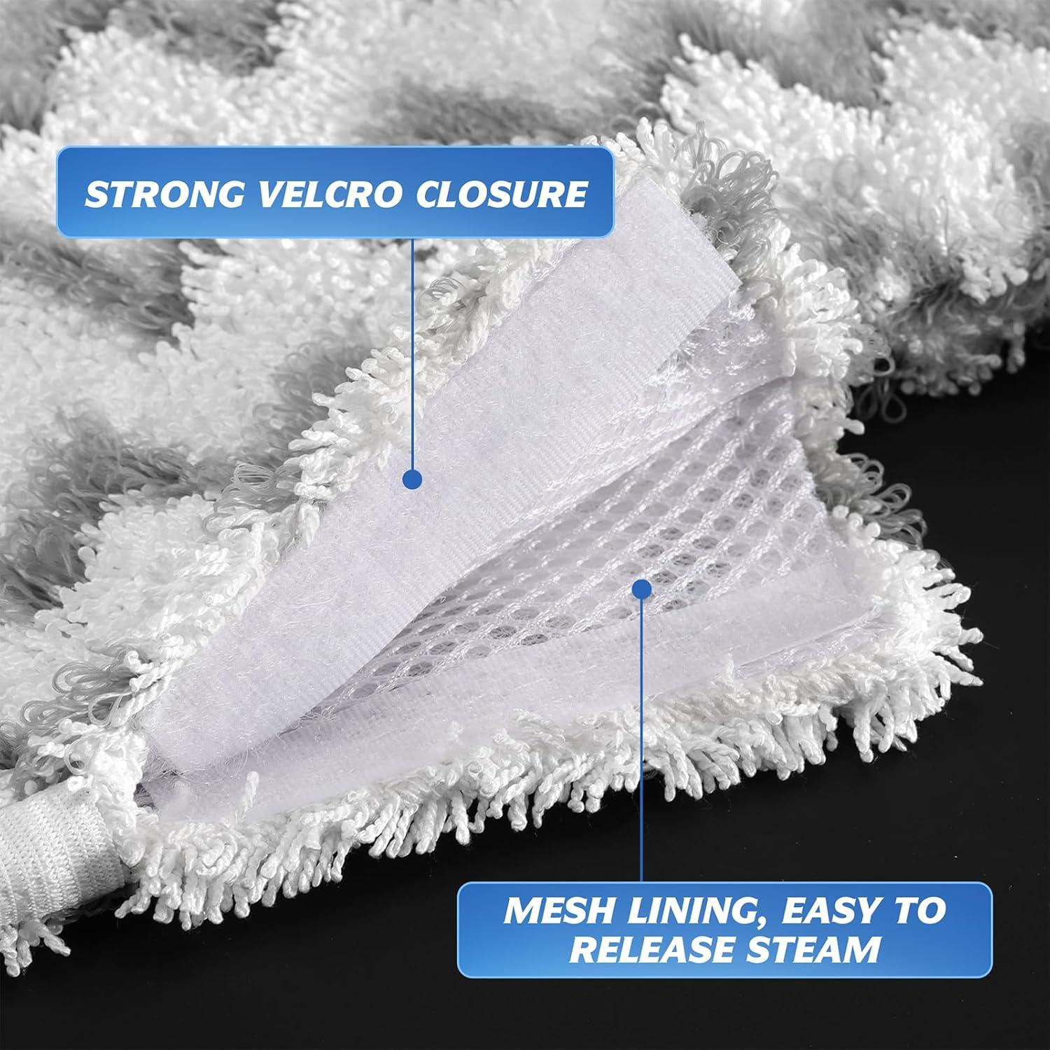 Almohadillas de Mopa a Vapor Tidy Monster 3 Piezas Microfibra