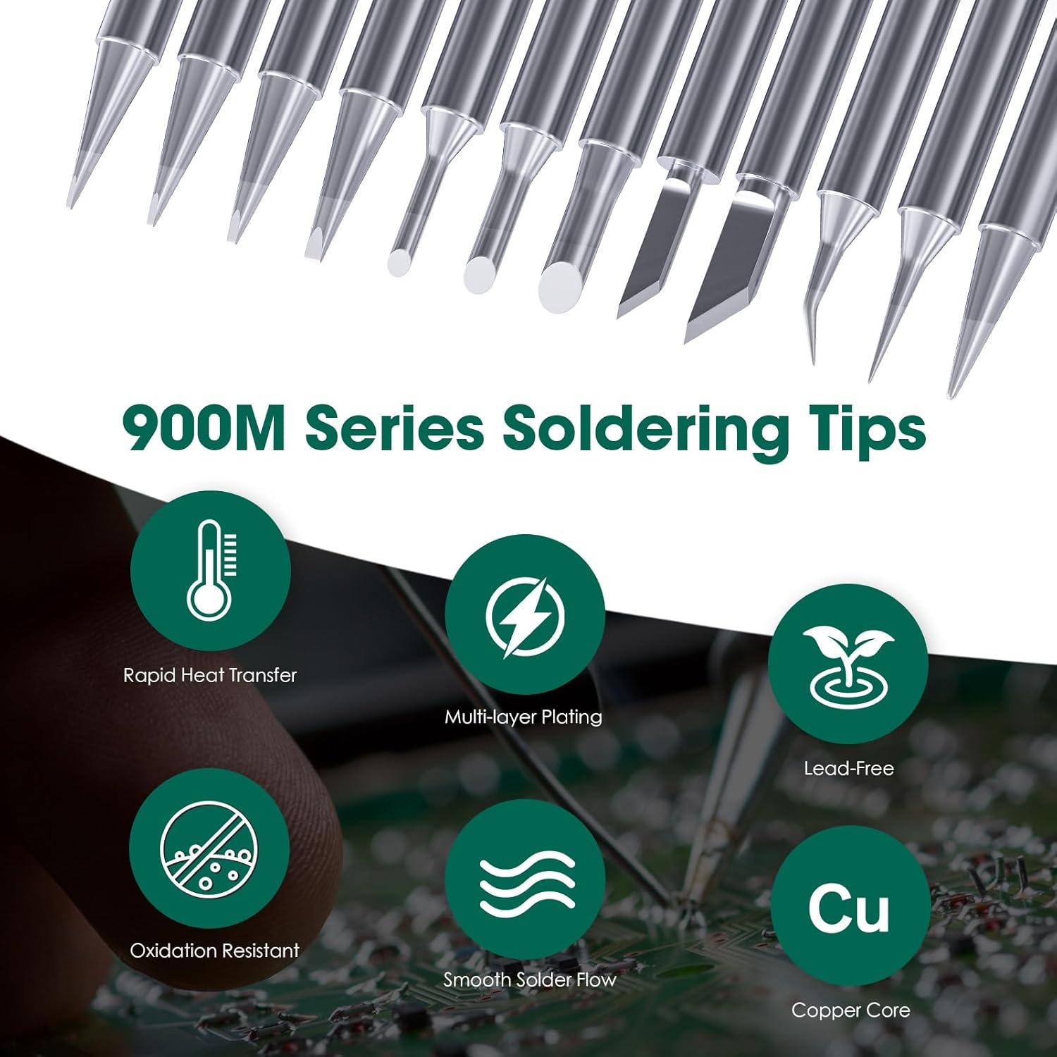 Puntas de Soldadura 900M Hanglife - 12 Piezas de Reemplazo