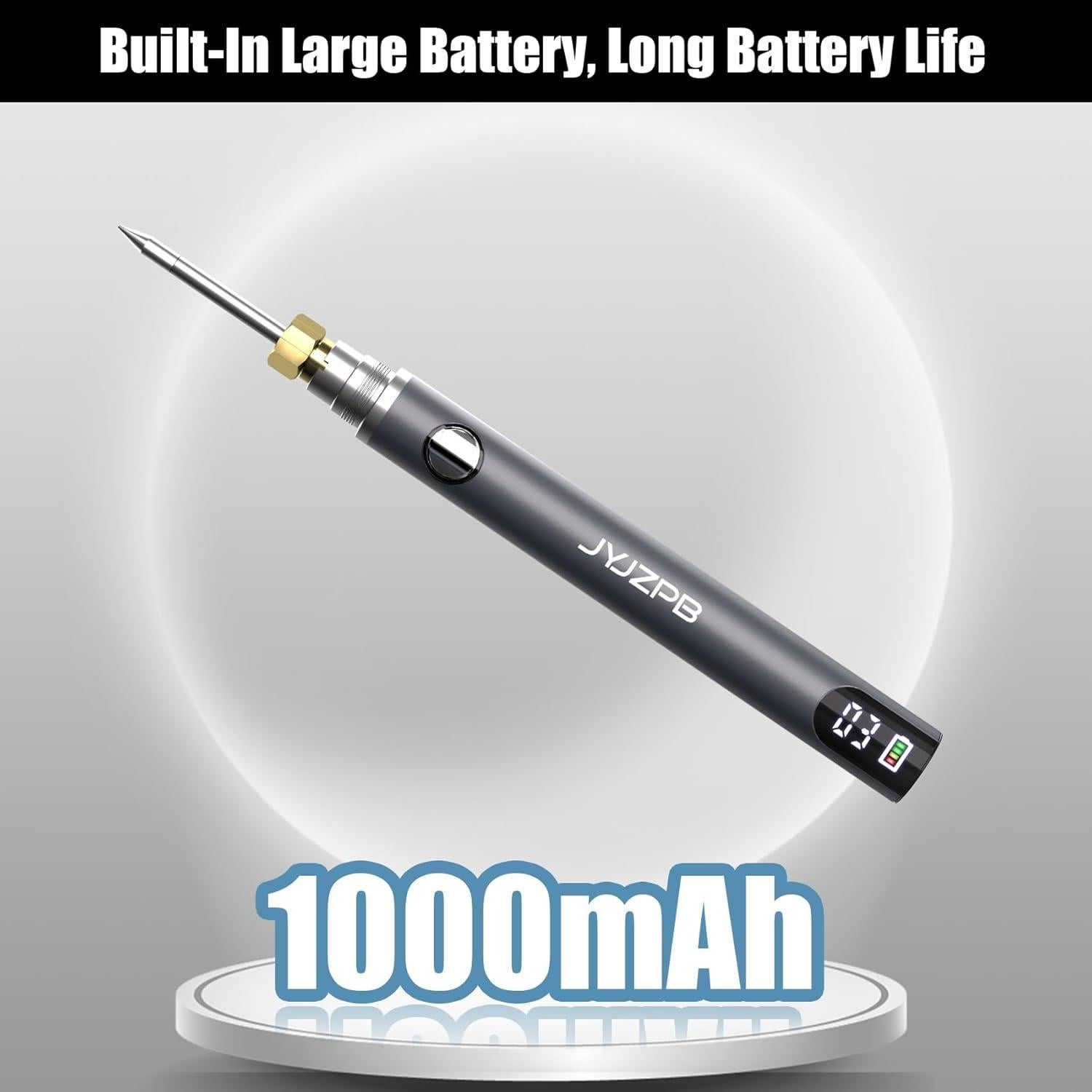 Soldador Portátil Recargable JYJZPB con Pantalla LED 108g