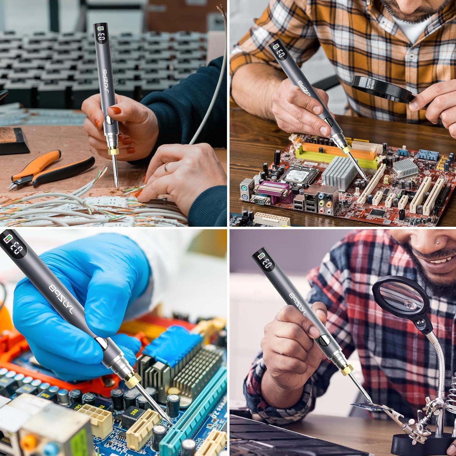 Soldador Portátil Recargable JYJZPB con Pantalla LED 108g