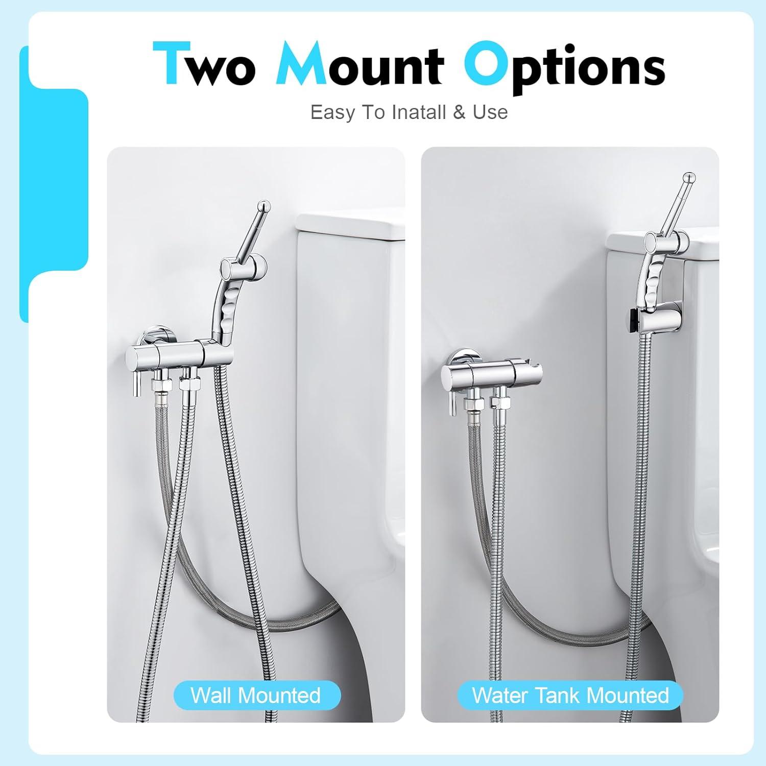 Pulverizador de Bidet de Mano CREA US-111006CP Cromo 120cm