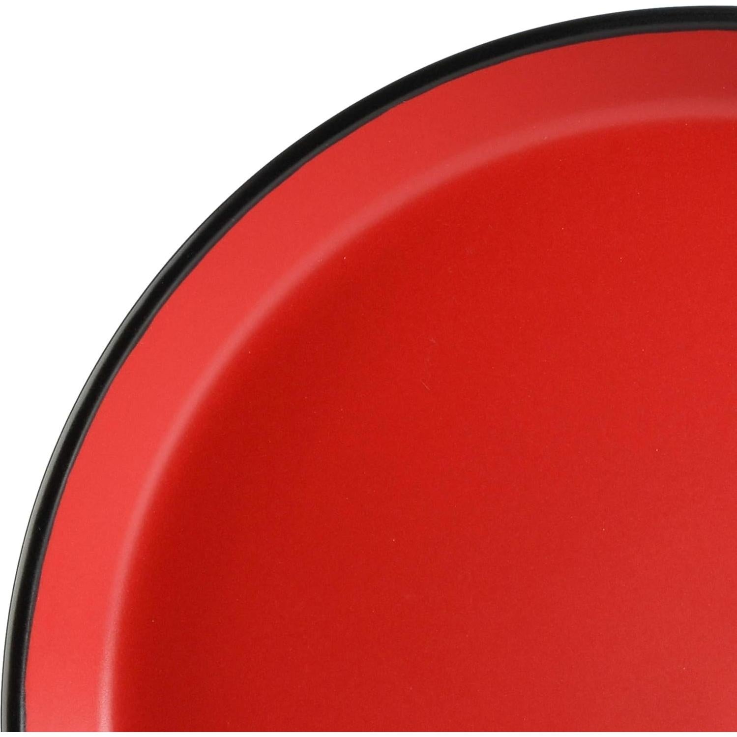 Juego de vajilla cerámica Gibson Soho Lounge 12 piezas rojo