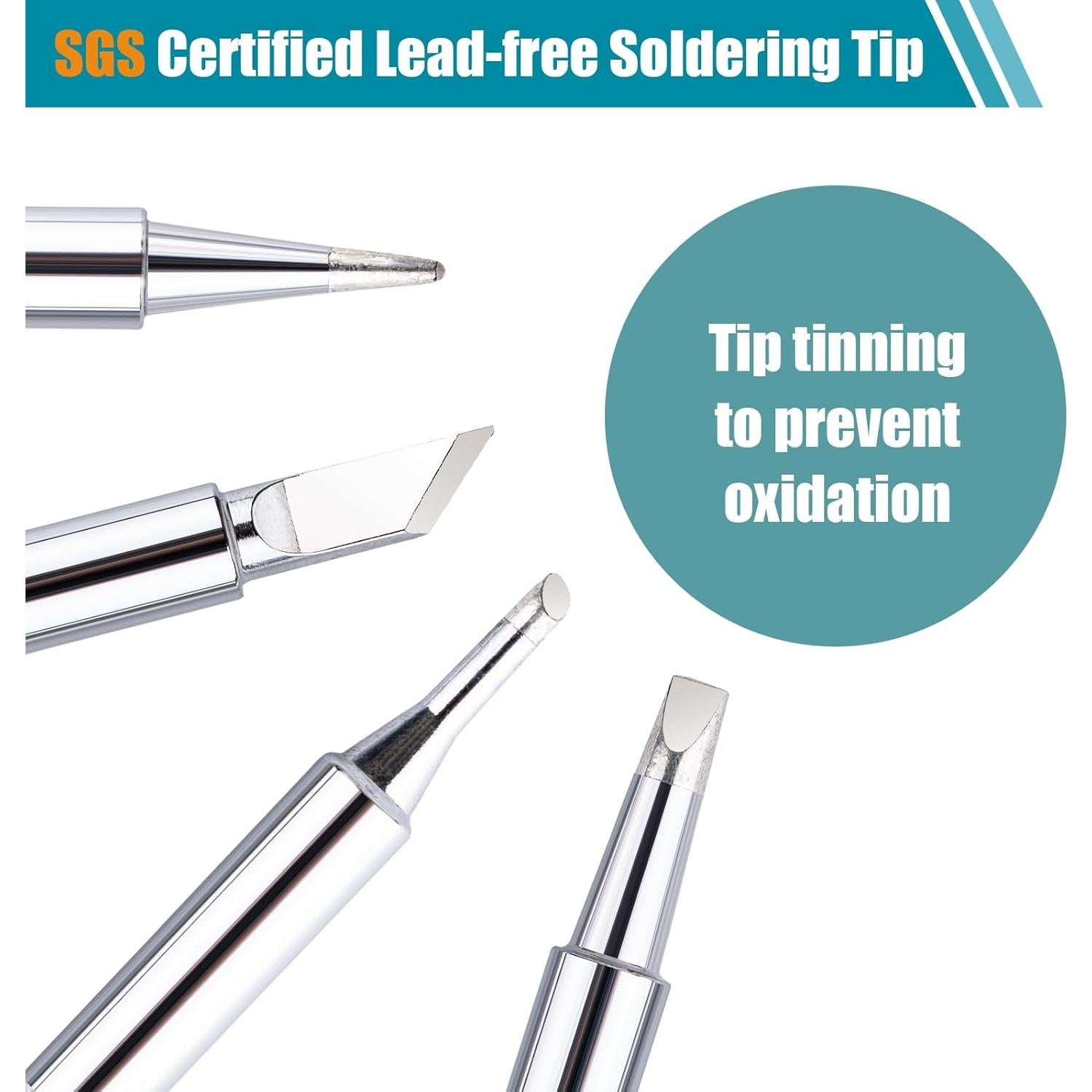10 Puntas de Soldador 900M-T Siziviki Premium Sin Plomo