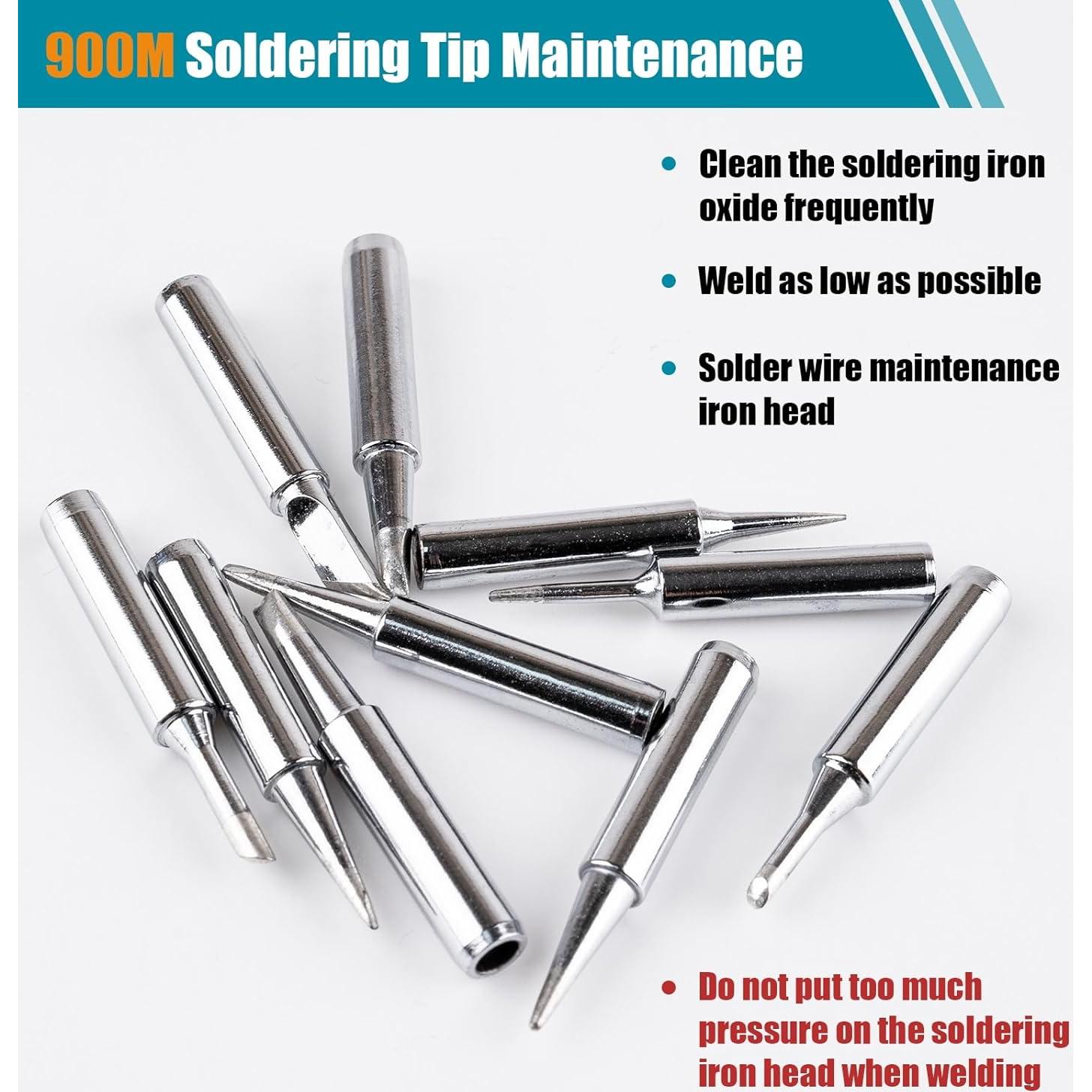 10 Puntas de Soldador 900M-T Siziviki Premium Sin Plomo