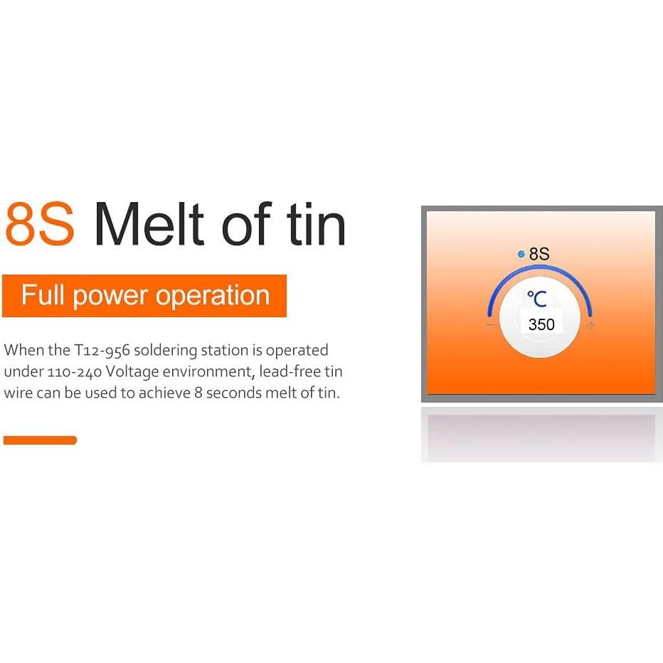 Estación de soldadura QUECOO T12-956 75W OLED portátil