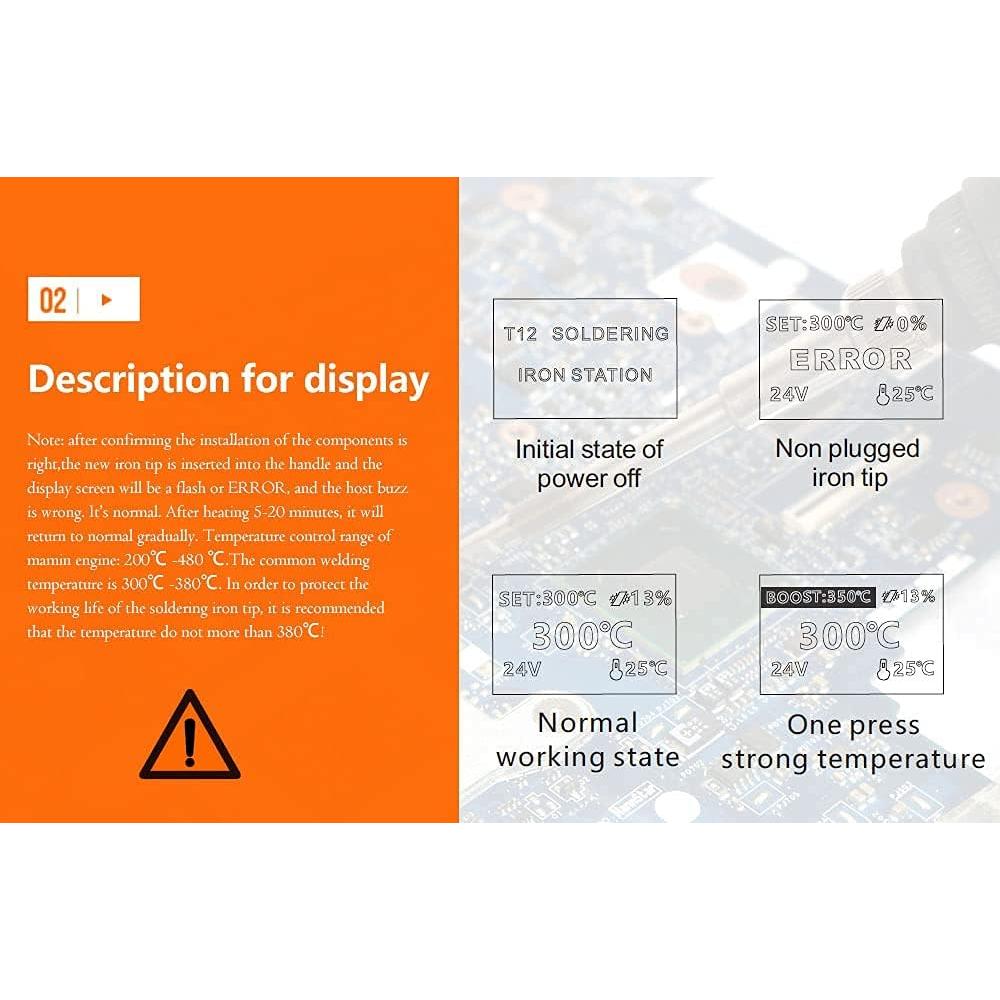 Estación de soldadura QUECOO T12-956 75W OLED portátil