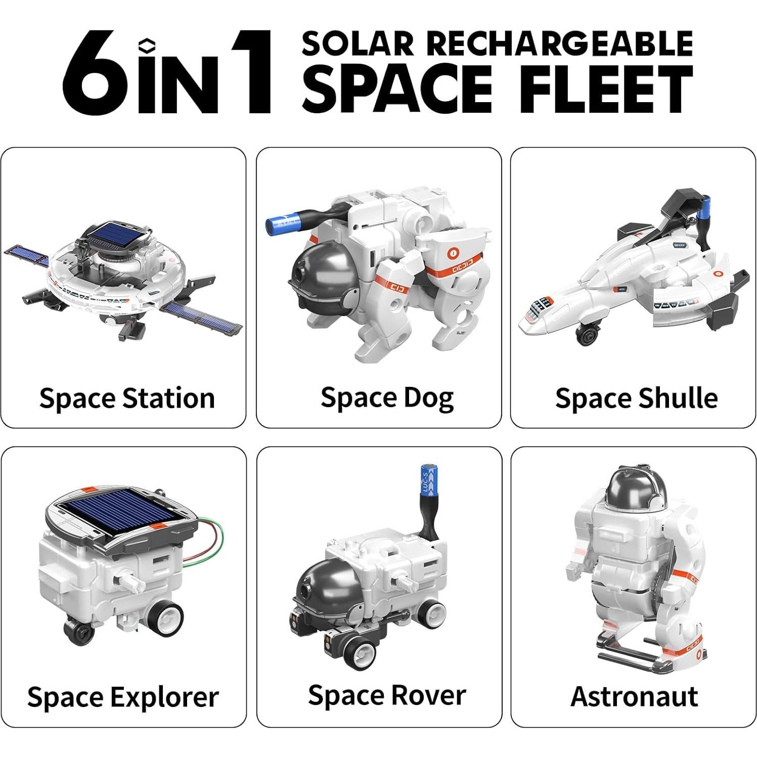 Kit Robot Solar 6 en 1 SNAEN para Niños 8 a 12 Años