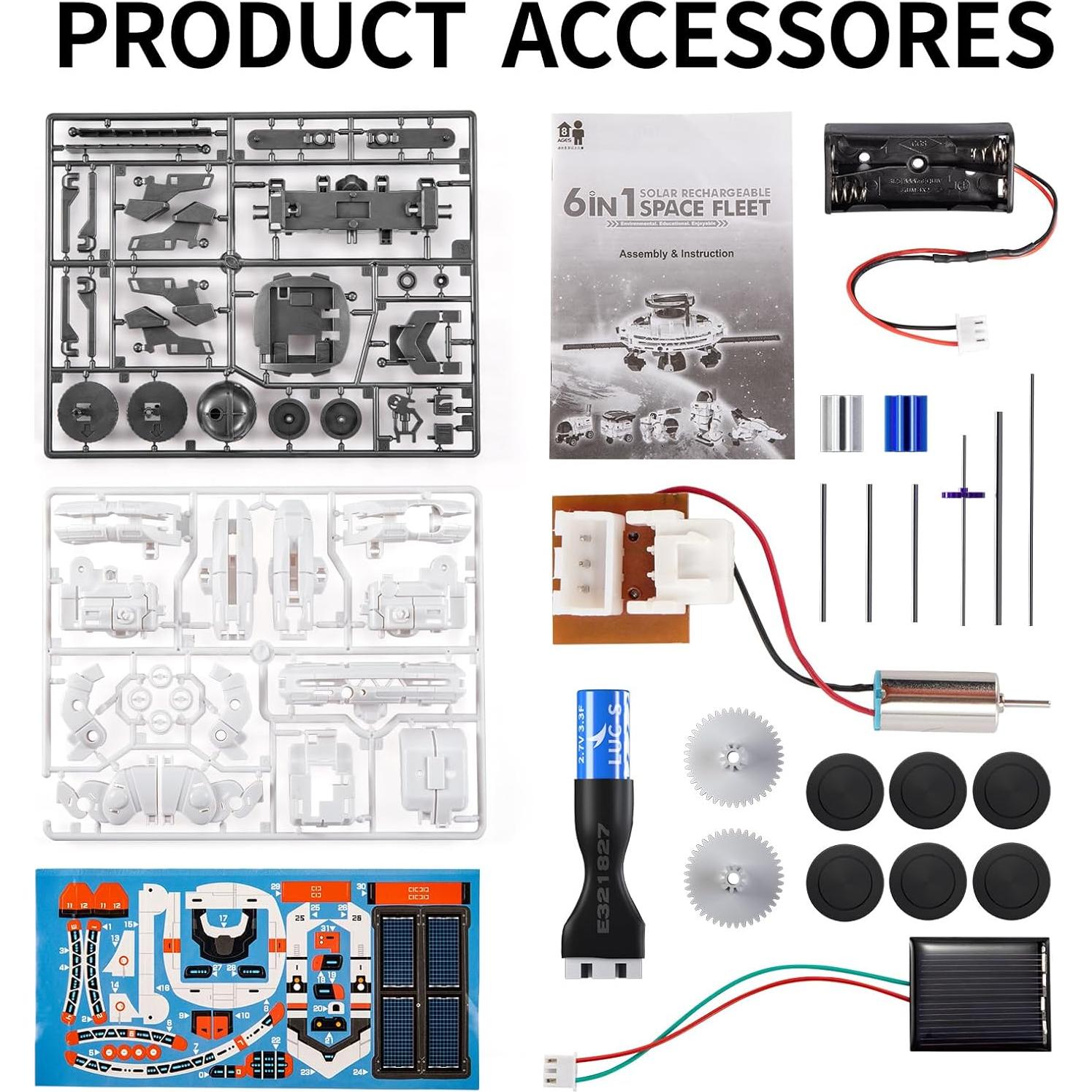 Kit Robot Solar 6 en 1 SNAEN para Niños 8 a 12 Años