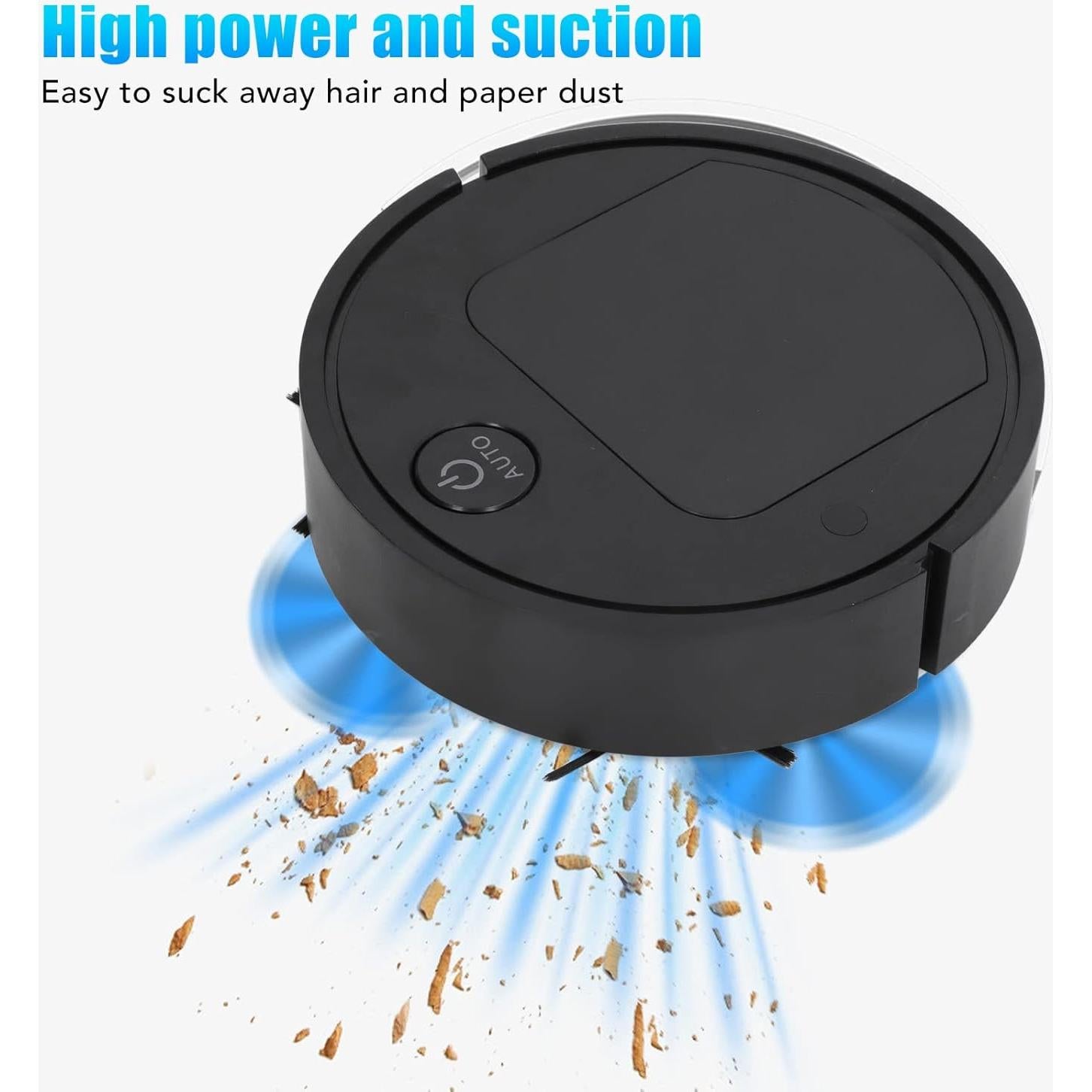 Robot Aspirador Inteligente NDNCZDHC 3 en 1 Negro 1800Pa