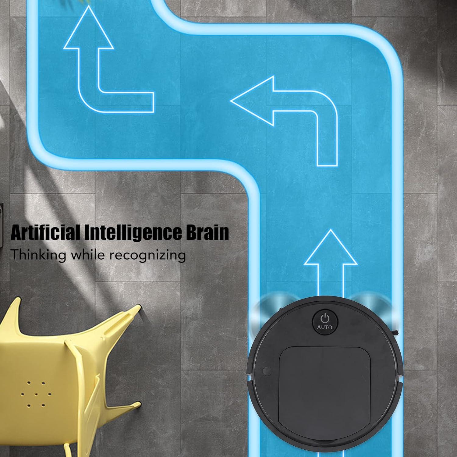 Robot Aspirador Inteligente NDNCZDHC 3 en 1 Negro 1800Pa