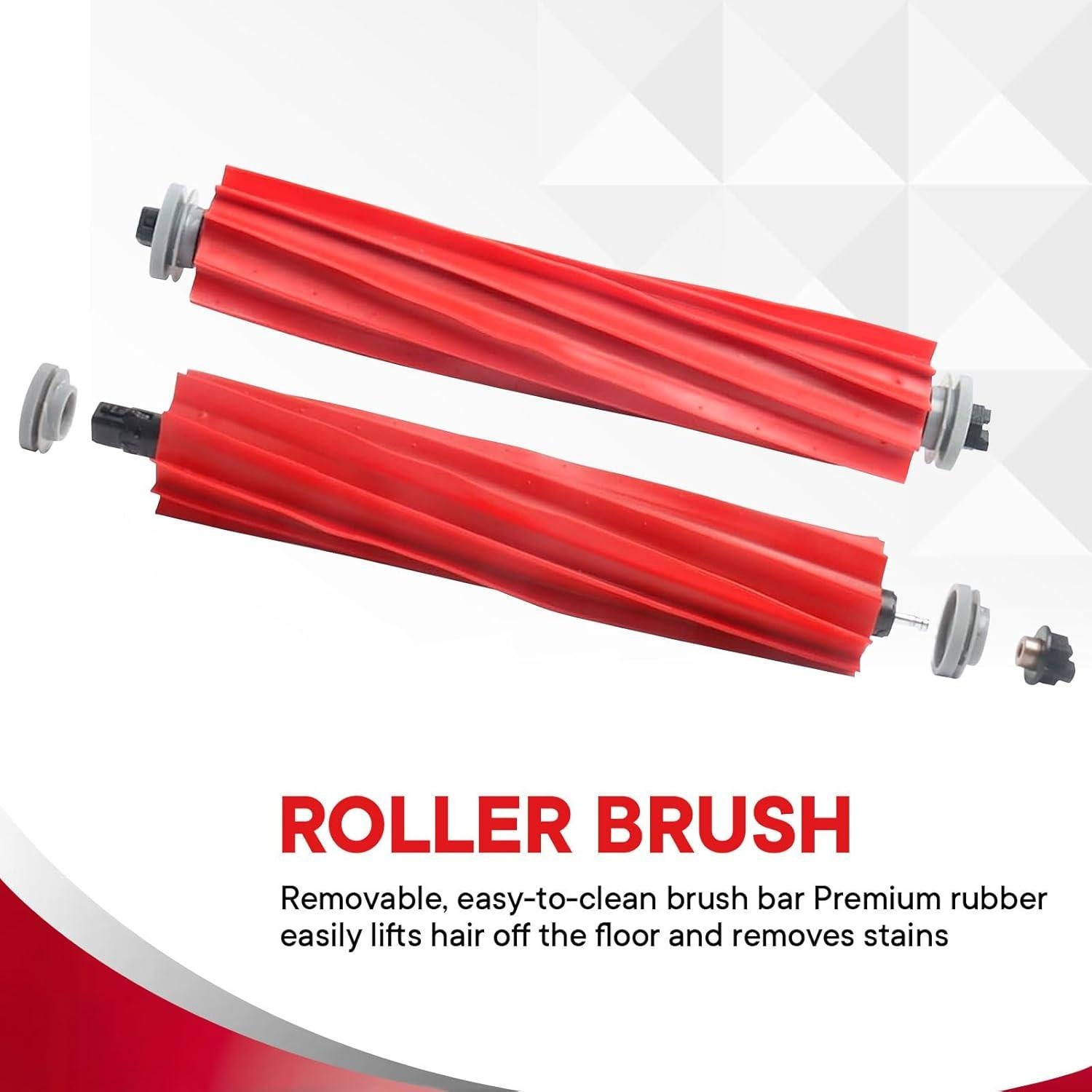 Paquete de 4 Cepillos de Repuesto Chrostion para Roborock Q7 y S7