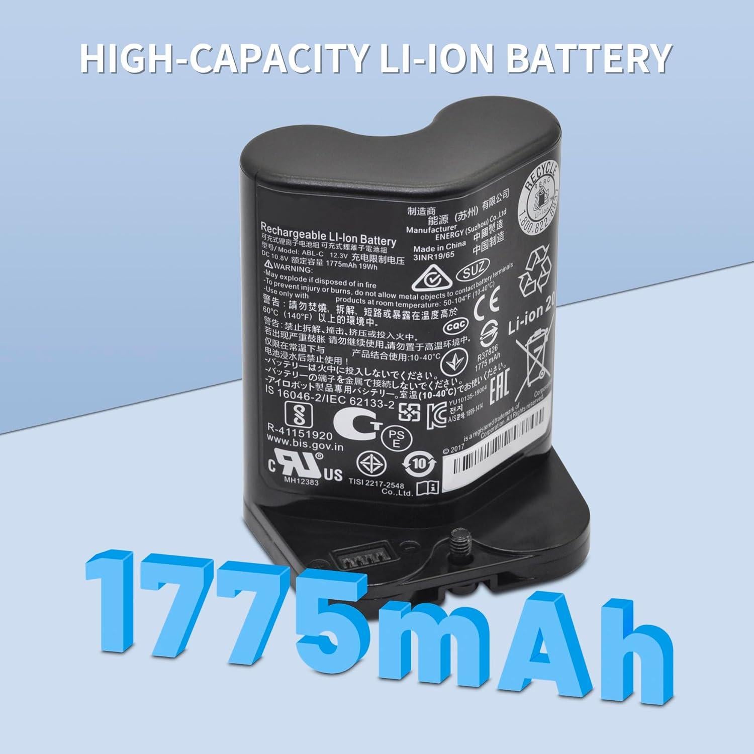 Batería de Litio-Ion ABL-C para iRobot Braava Jet M6 10.8V