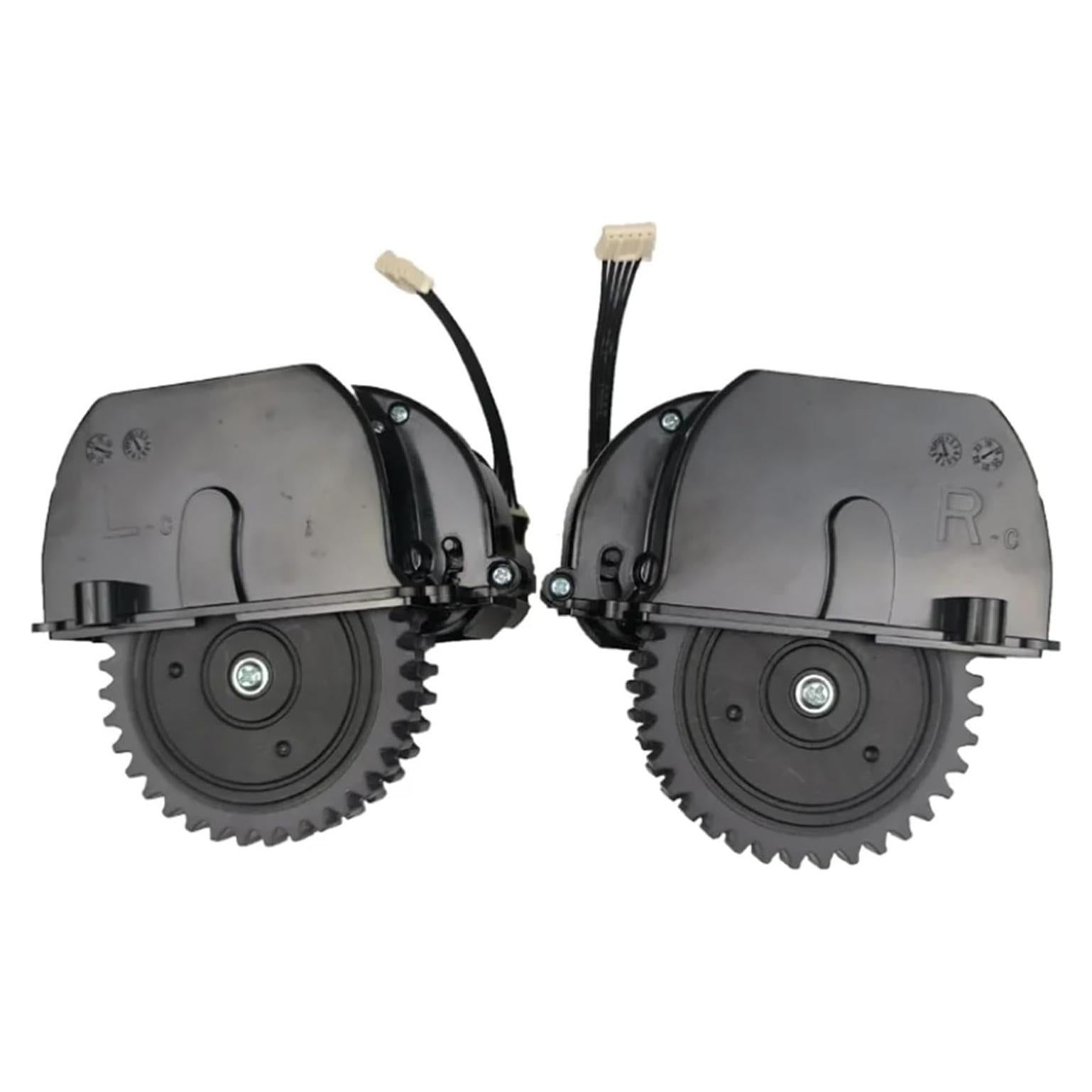 Vacuum Cleaner Wheel Assembly ，Compatible for Medion ，MD 18500 1850X 18600 19500 Robot Vacuum Cleaner Parts Wheel Include Motors(R+L)