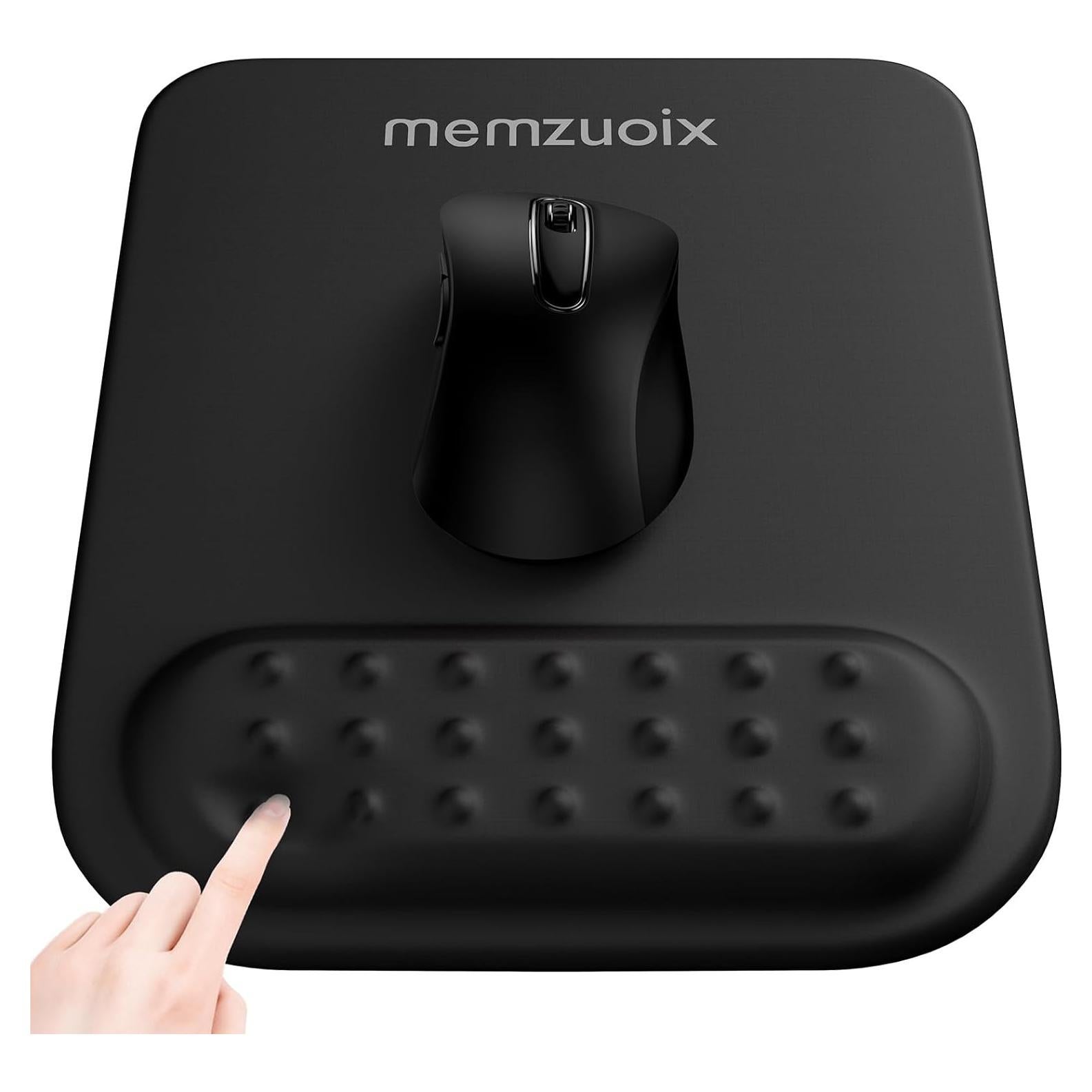 Almohadilla de Ratón Ergonómica Memzuoix Negra con Soporte