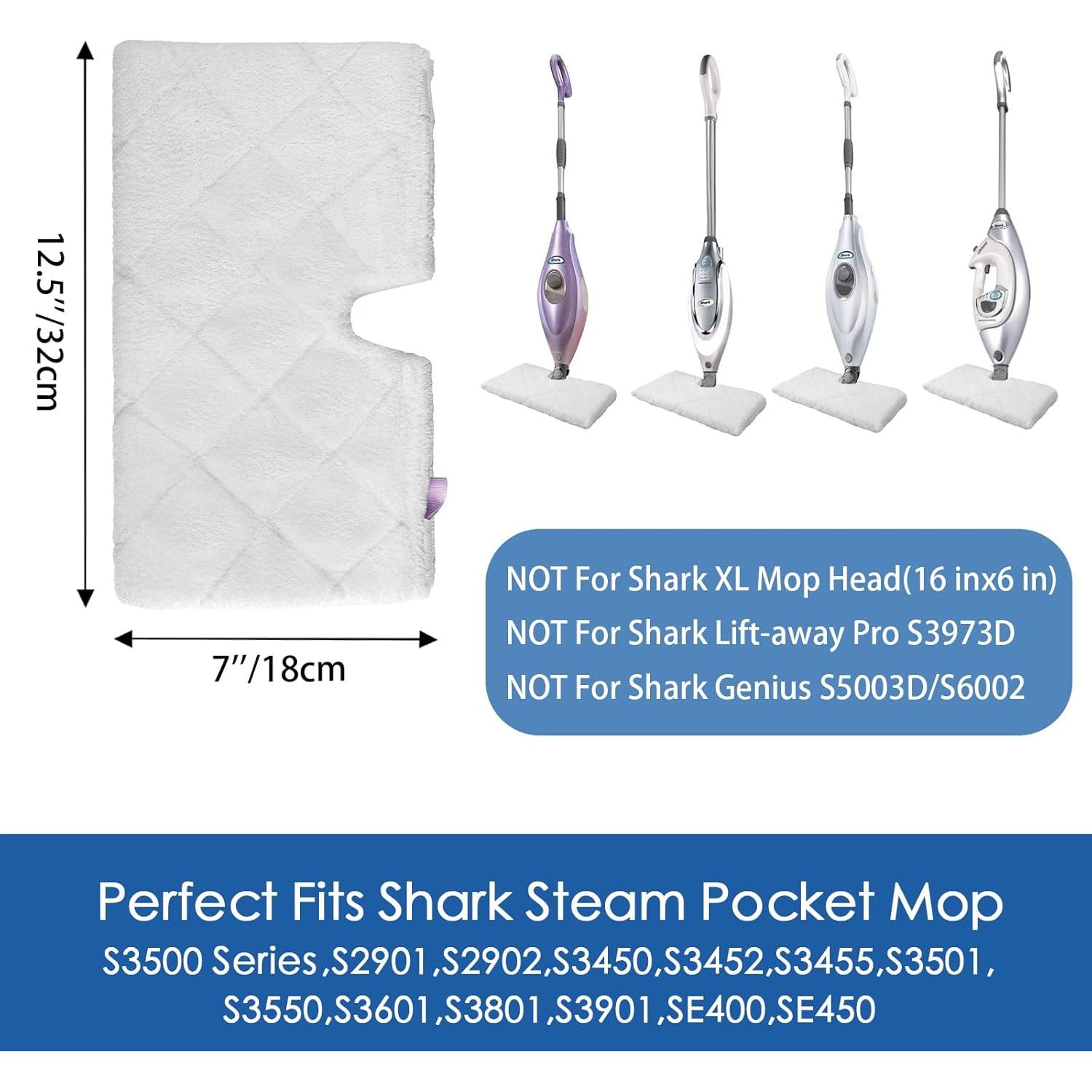 Almohadillas de Microfibra para Mopas Shark S3500 - Paquete de 4