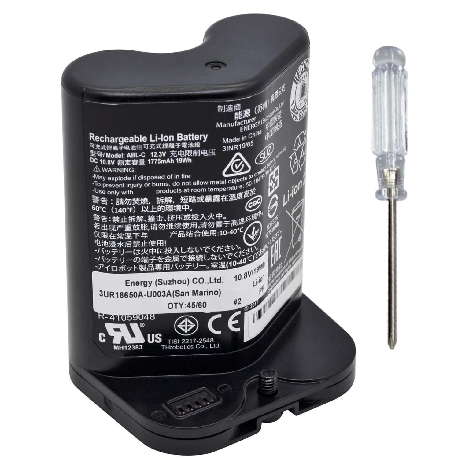 Batería de Litio ión ABL-C para iRobot Braava Jet M6 10.8V