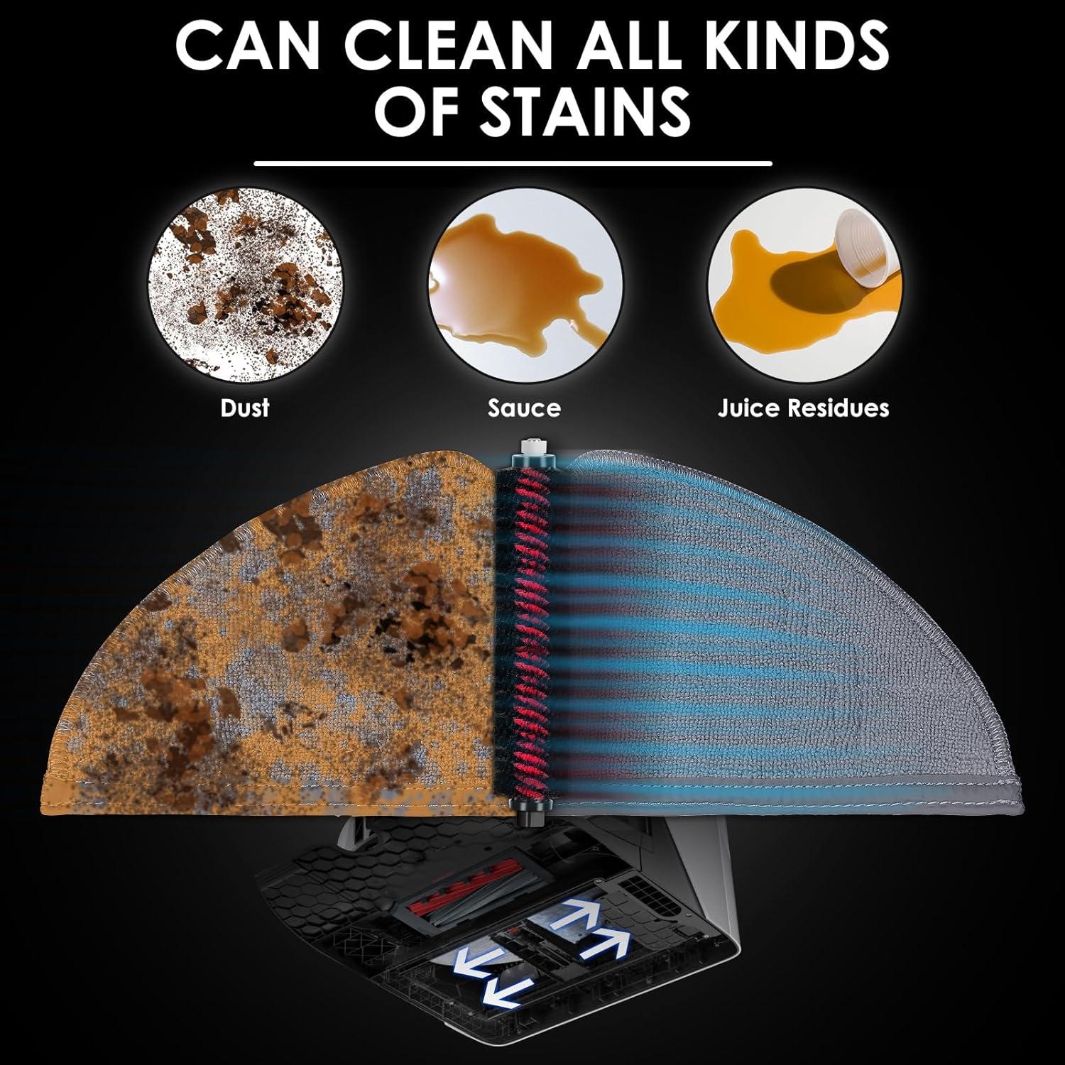 3 Cepillos de Limpieza Alta Velocidad CHAIN PEAK para Roborock S8