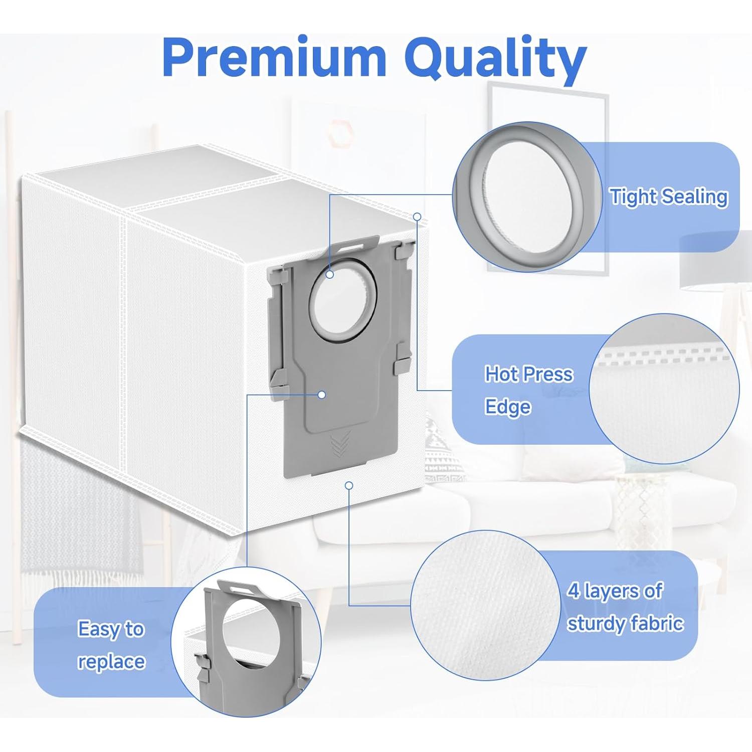 20 Bolsas de Polvo Q Revo para Aspiradora Roborock 3.5L