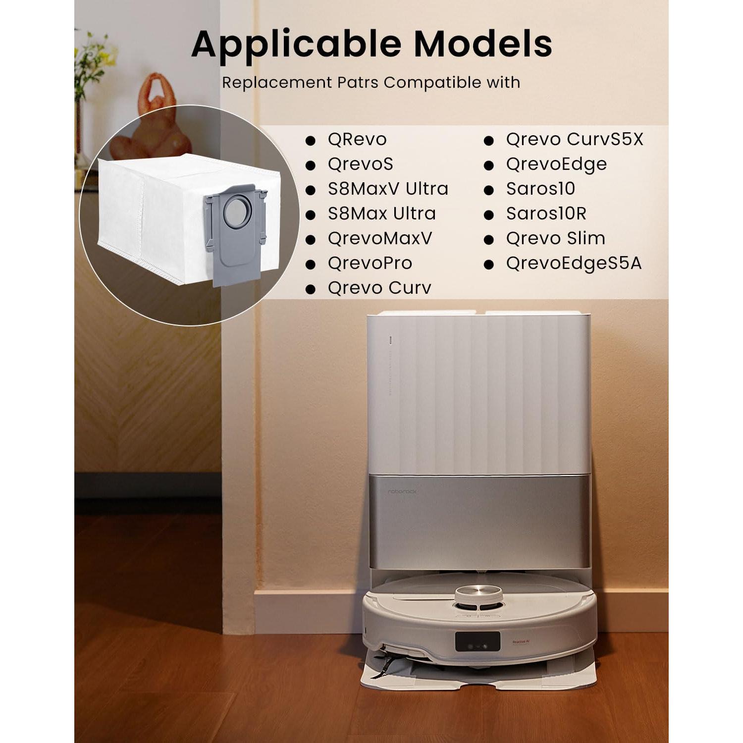 Bolsa de Polvo Desechable Rrochio 2.7L para Aspiradoras QRevo