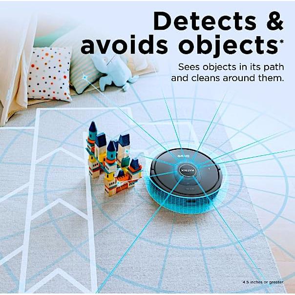 Shark RV2300 Matrix Robot Vacuum with No Spots Missed on Carpets & Hard Floors, Precision Home Mapping, Perfect for Pet Hair, Wi-Fi, Gray (Renewed)