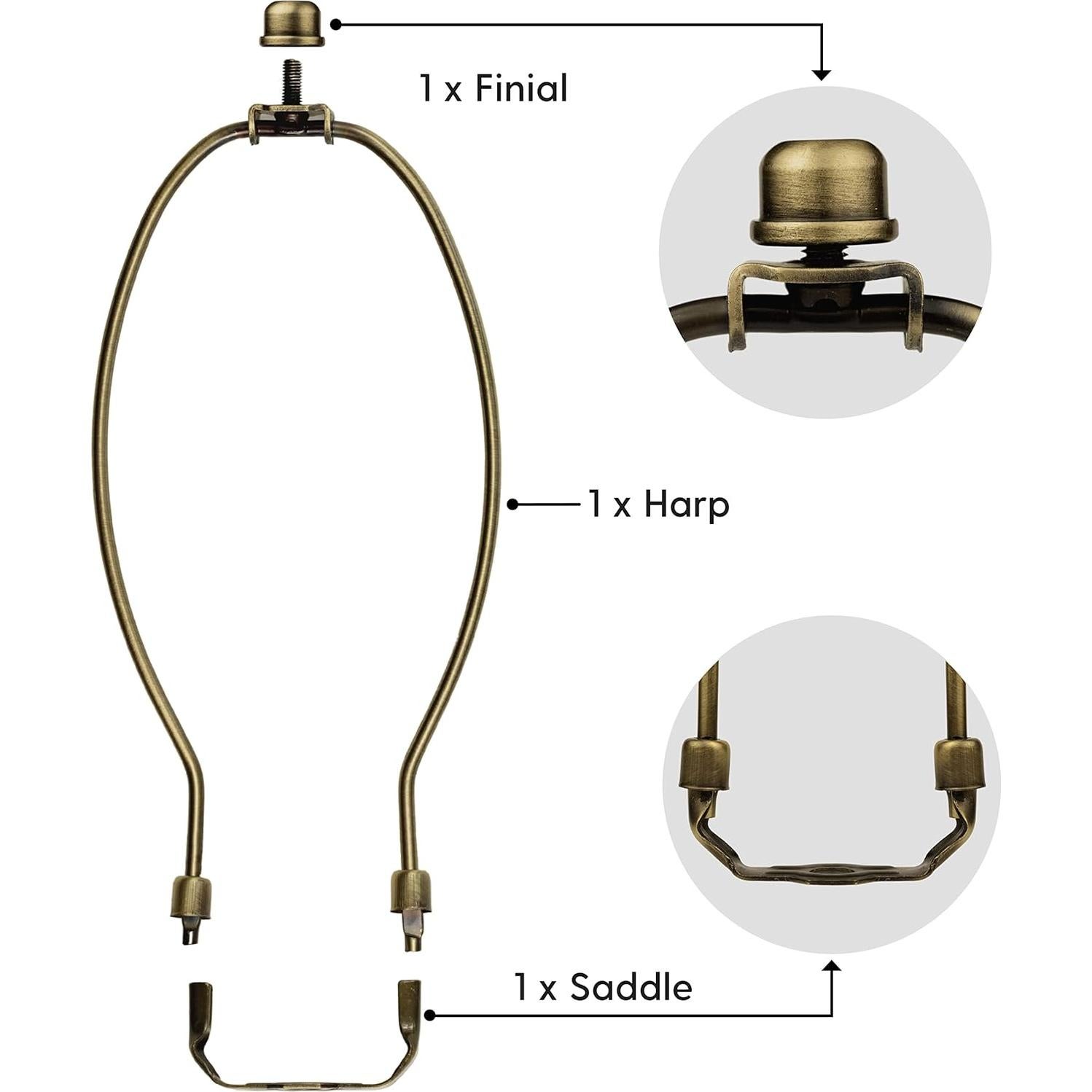 Juego Completo de Arpa de Lámpara I Like That Lamp 25,4 cm