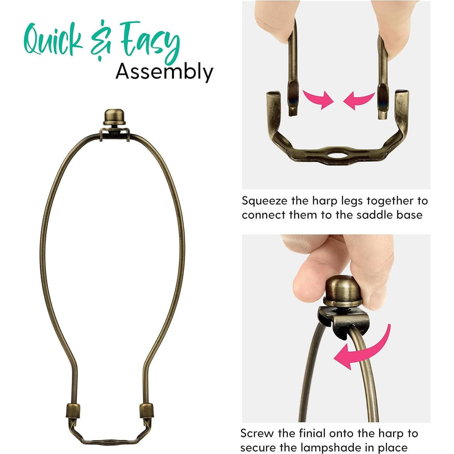 Juego Completo de Arpa de Lámpara I Like That Lamp 25,4 cm