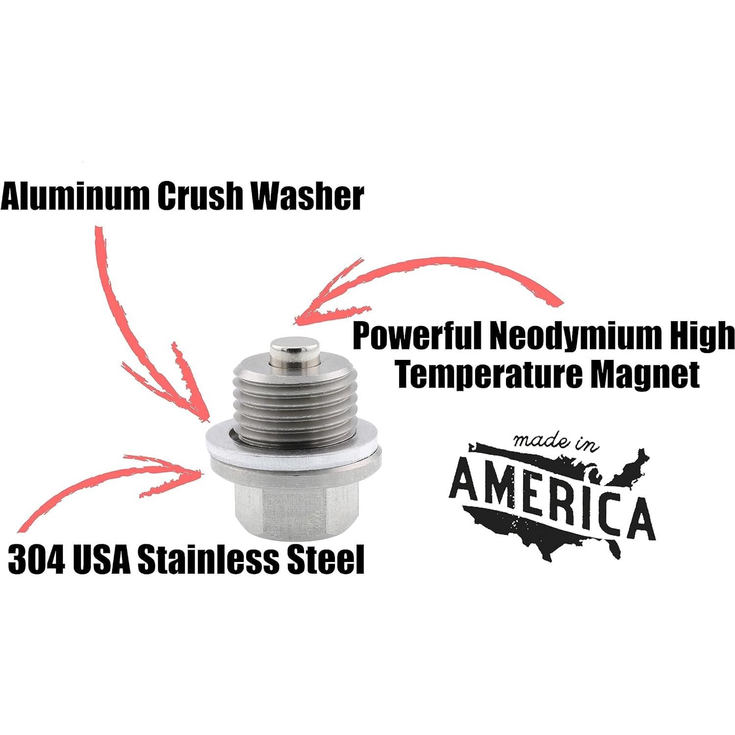 Tapón de Drenaje Magnético Votex M16 x 1.5 Acero Inoxidable