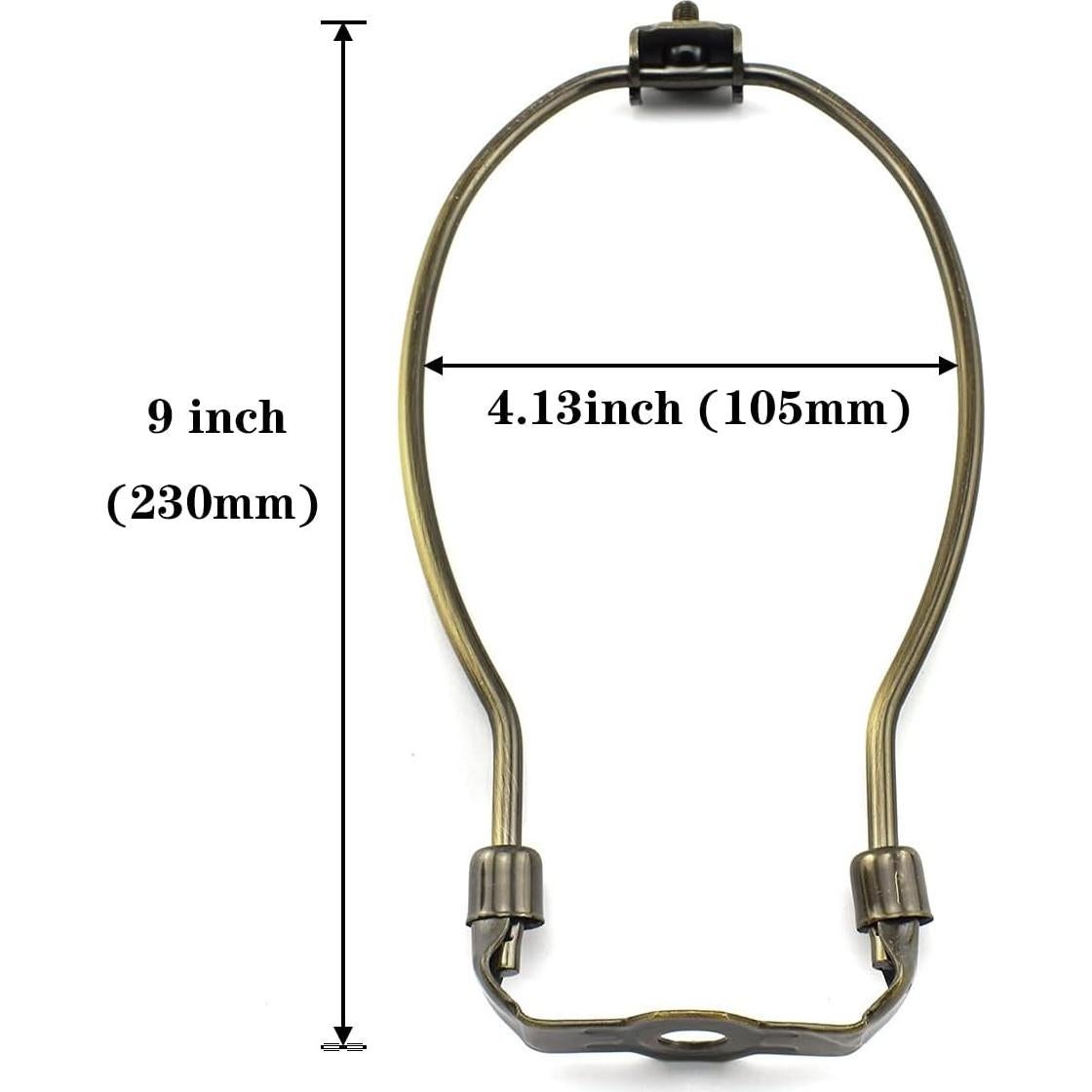 Soporte de Pantalla de Lámpara Antiguo 22.86cm con Símbolo
