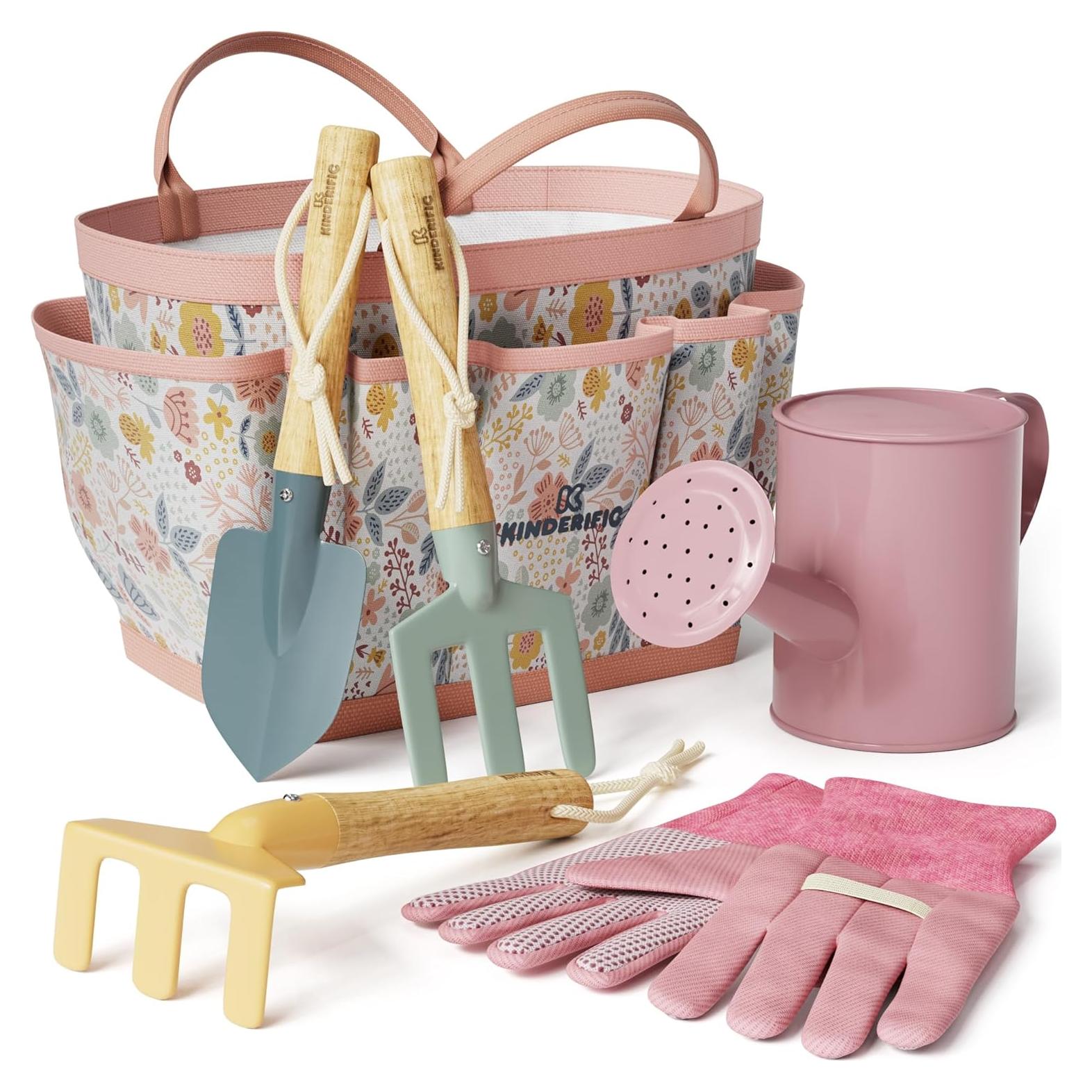 Juego de Jardinería Kinderific Kit para Niños con Bolsa