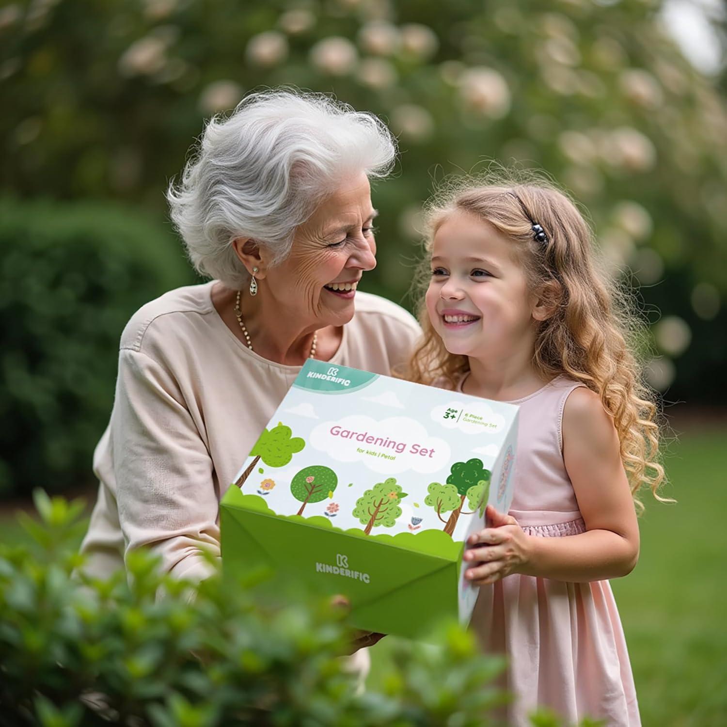 Juego de Jardinería Kinderific Kit para Niños con Bolsa