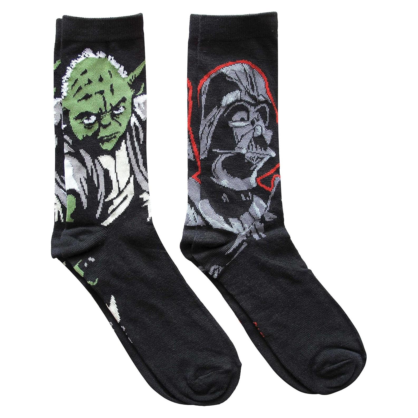 Calcetines Crew Hombre Star Wars Pack 2 Pares Yoda Vader