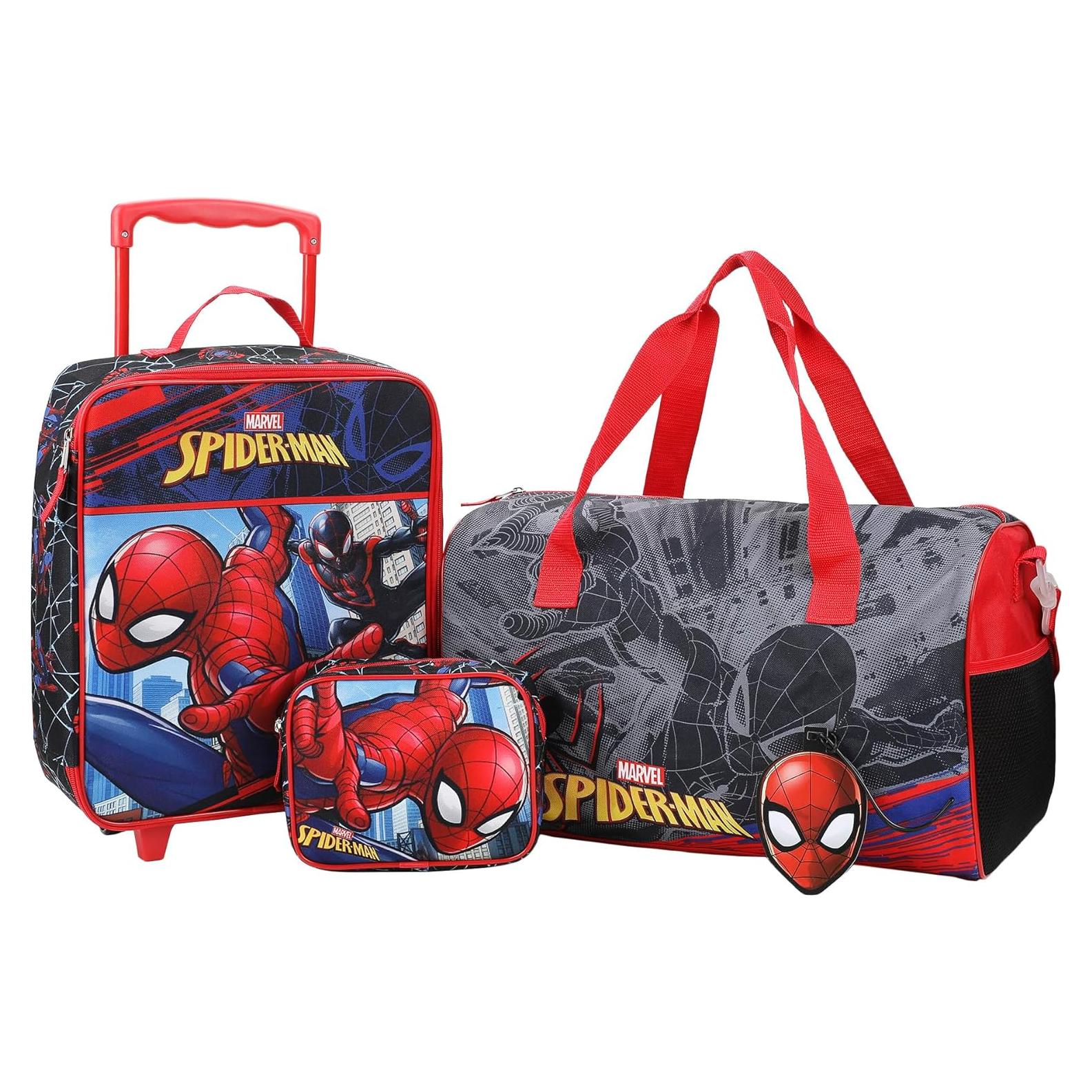 Conjunto de Viaje 4 Piezas Bioworld Spider-Man y Miles Morales